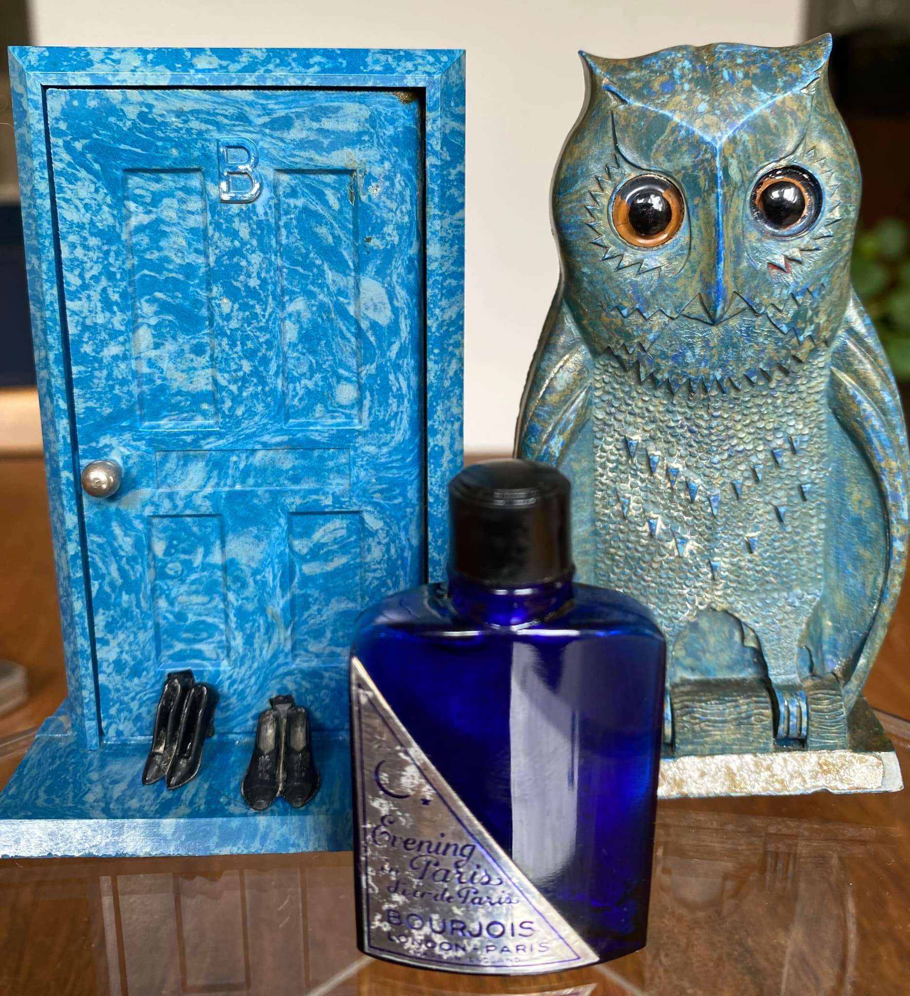 Vintage Bourjois Evening in Paris art deco perfume cases