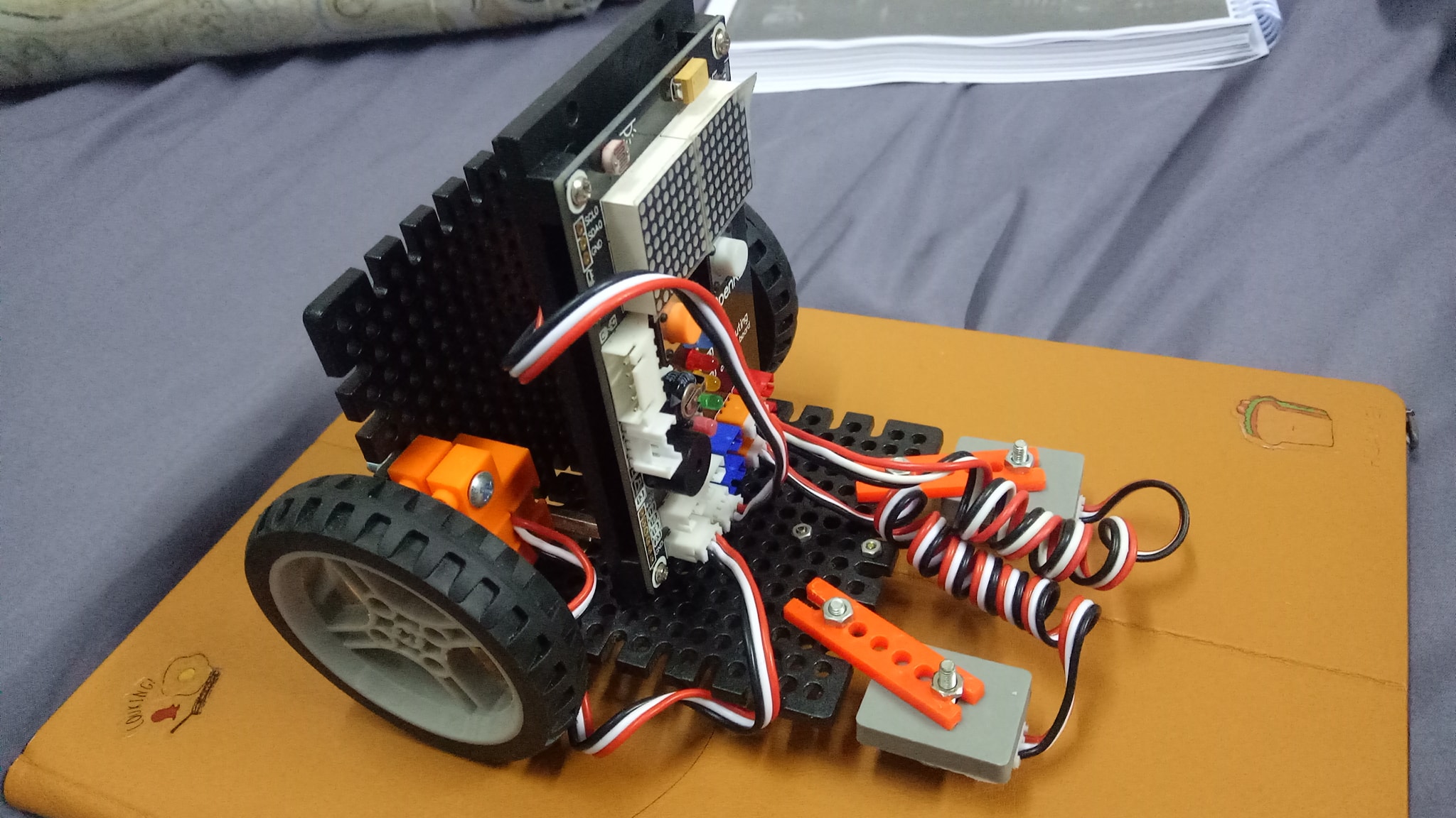 INEX - OpenKB-EZbot หุ่นยนต์ง่ายๆ จาก OpenKB และ Kservo-360 เซอร์โว ...