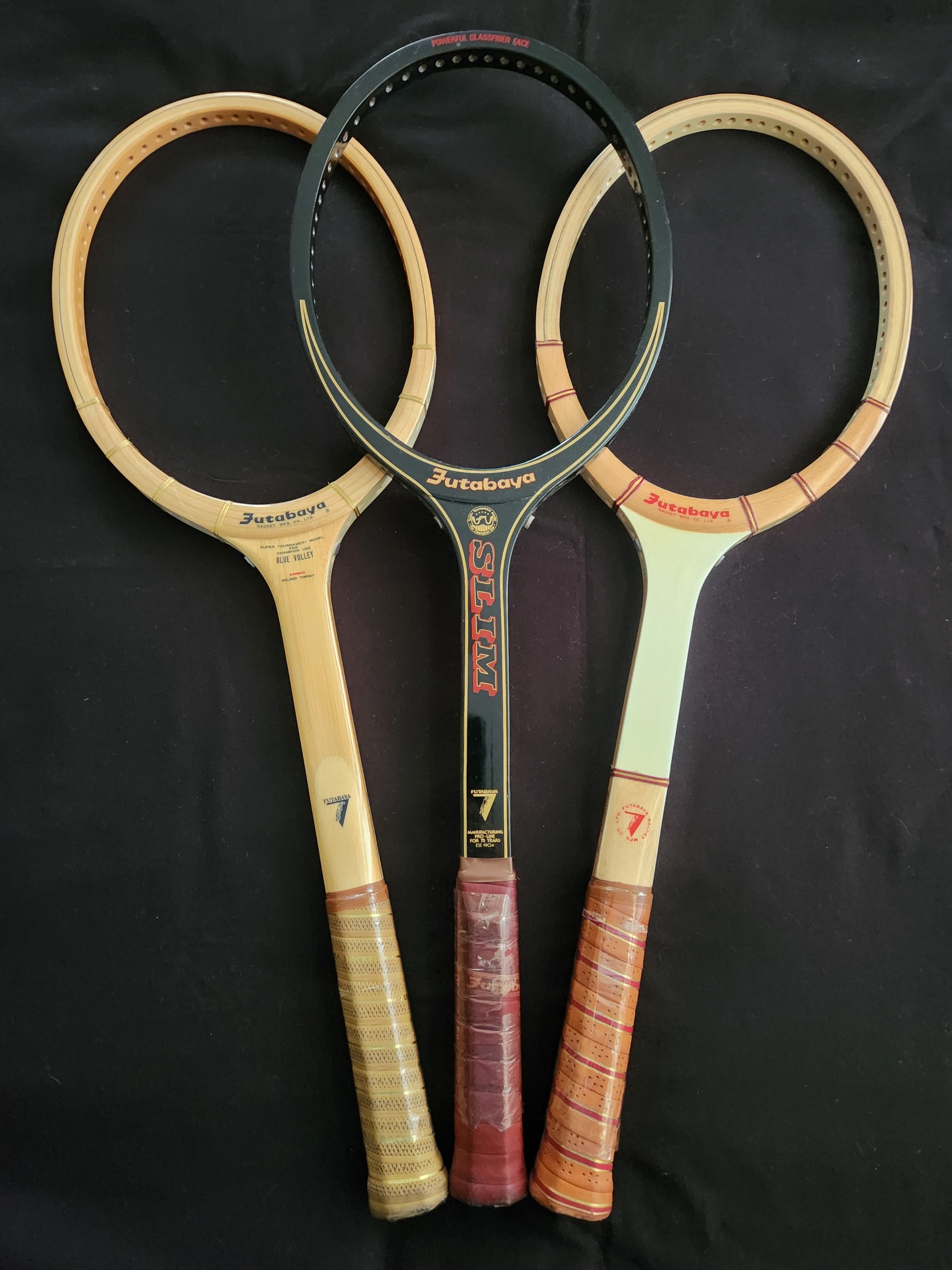 A Futabaya Blue Volley, Slim and Golden Shot.