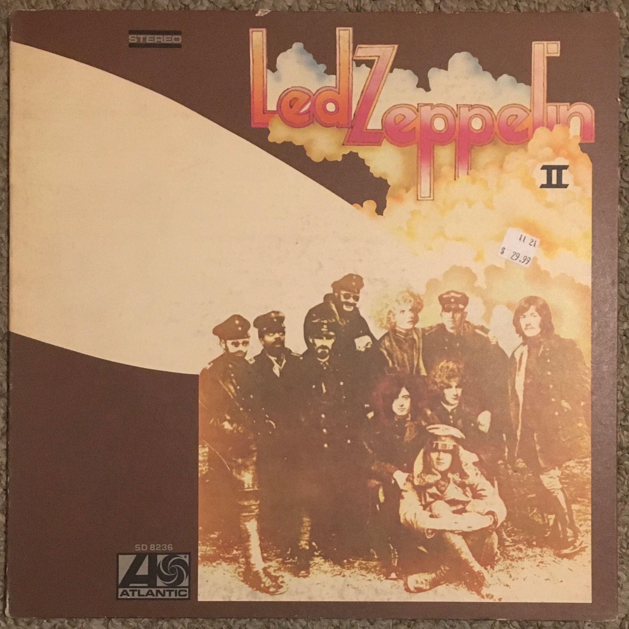 Rare 1969 Led Zeppelin II 'hot mix' record for sale