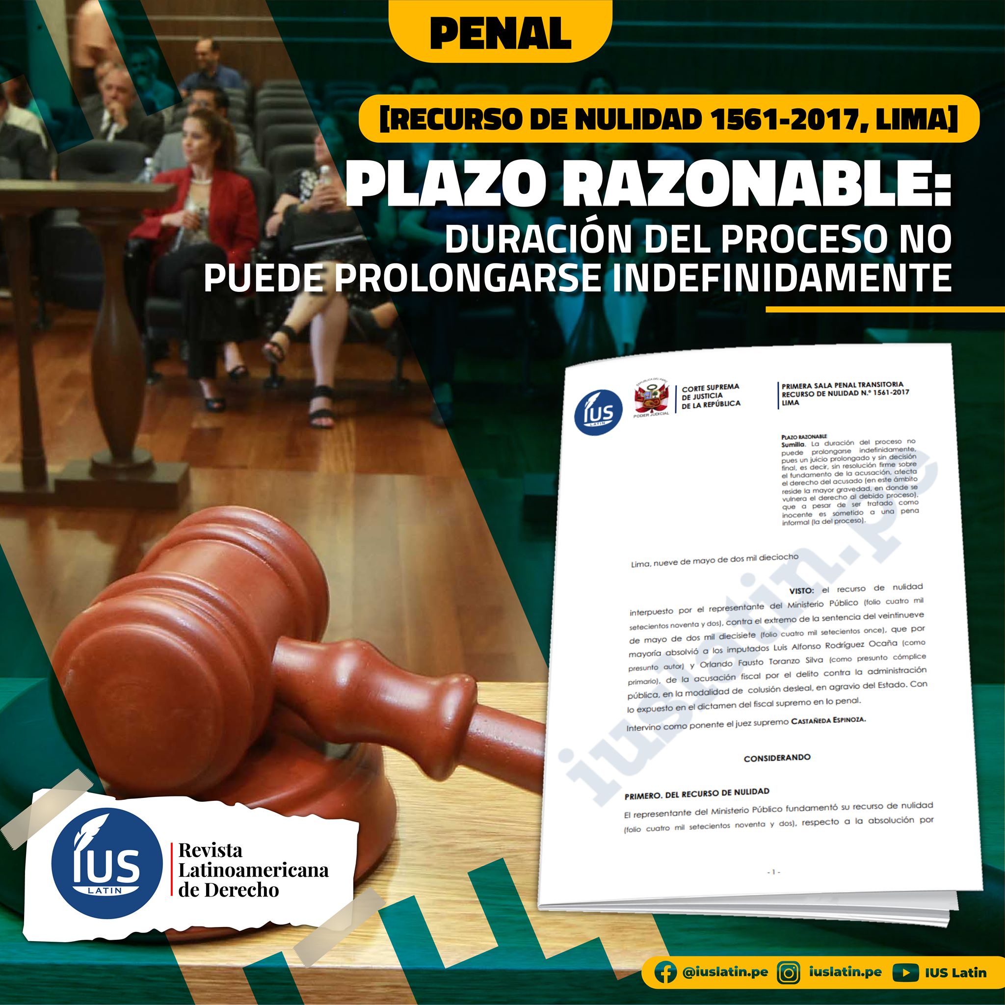 📍 #jurisprudencia | Plazo razonable: Duración del proceso no puede ...