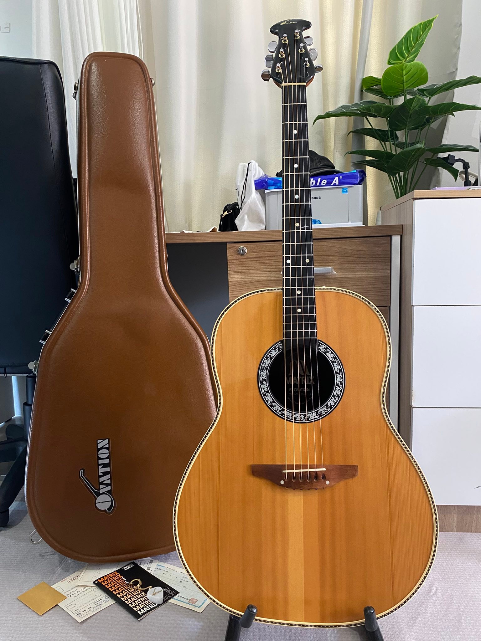 Ovation 1642-4 เมด อิน U S A ซีรี่ Matrix (New Hartford) งานยุคแรก