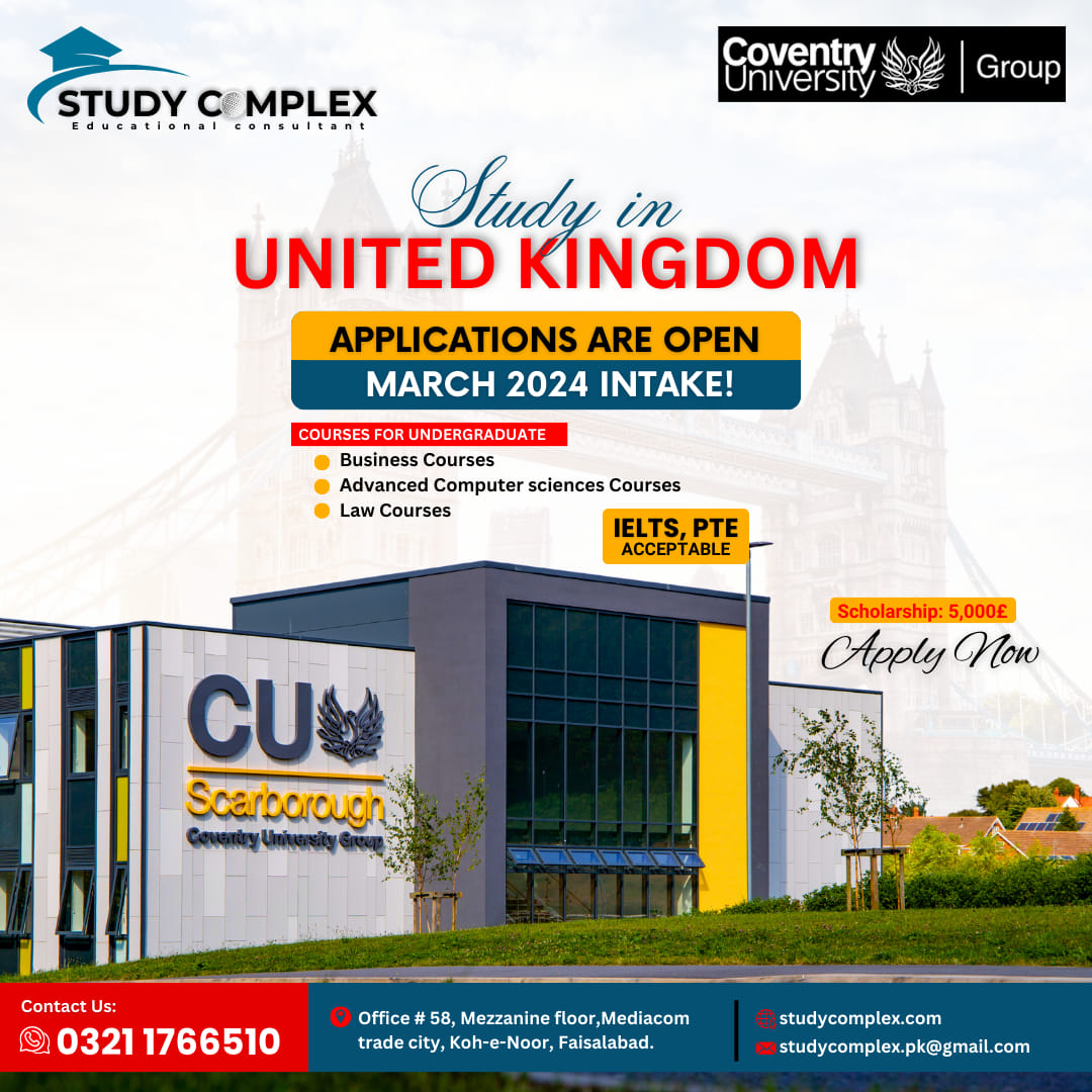 Study Complex - Apply Now for March-May2024 intake!...