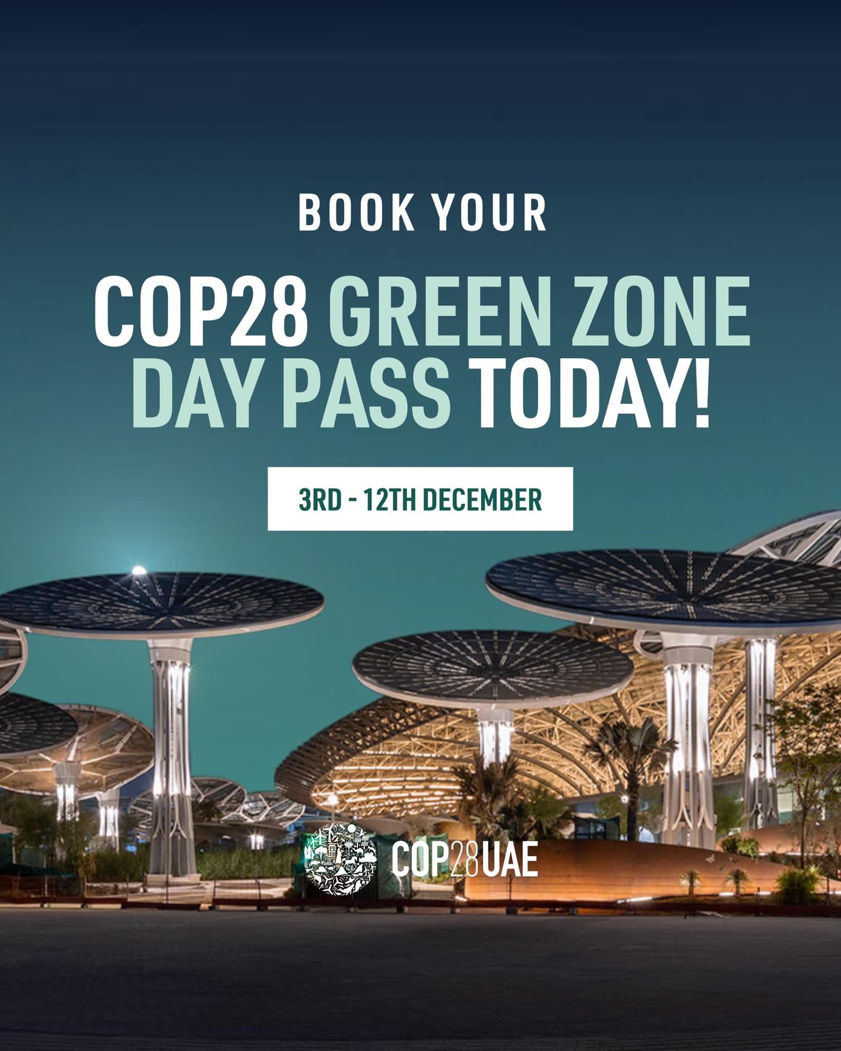 COP28 UAE - Book your day pass today to visit the COP28...