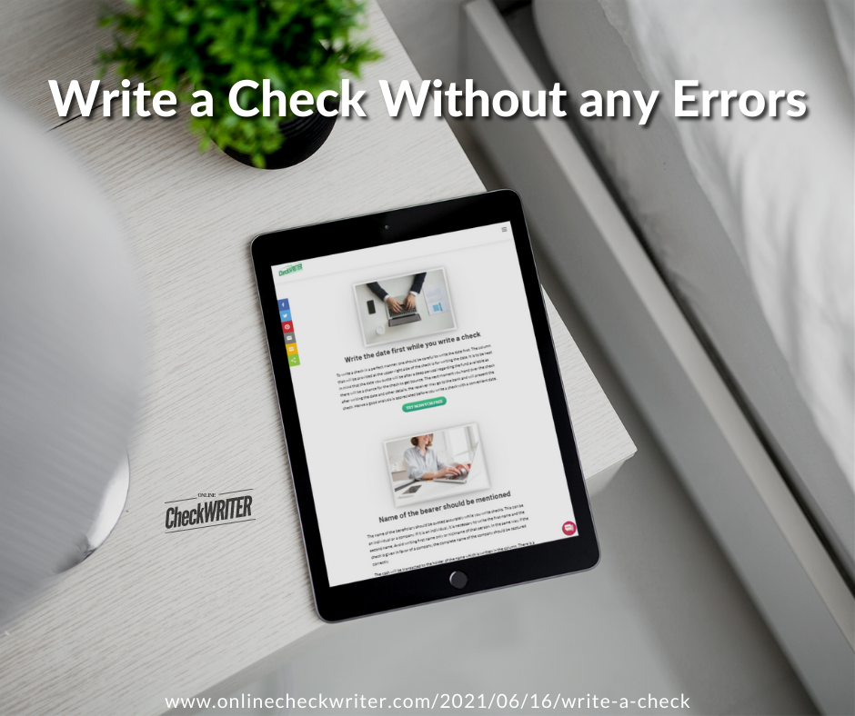 Write Your Checks Digitally Without... - Online Check Writer | Facebook