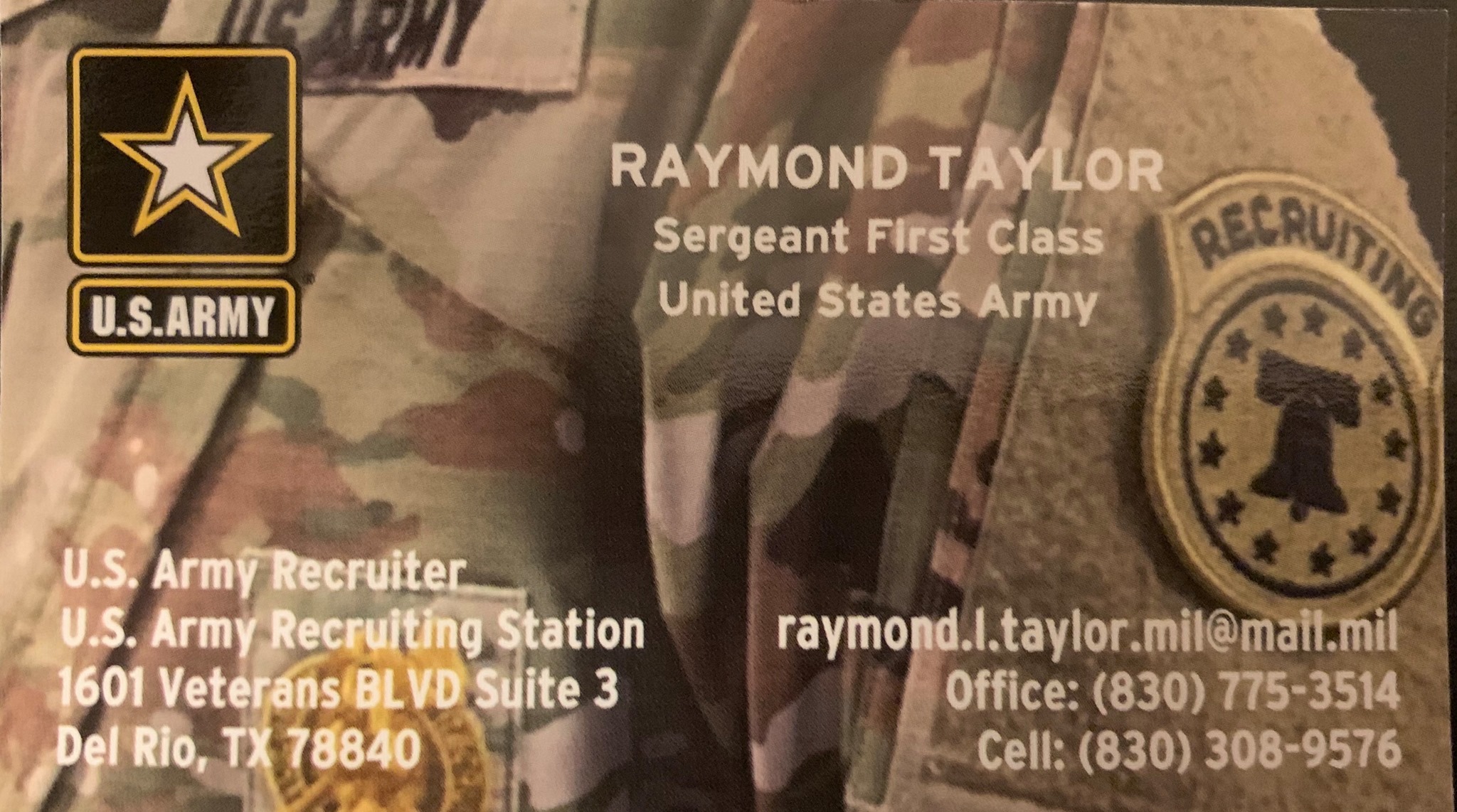 SFC Taylor US Army Recruiter