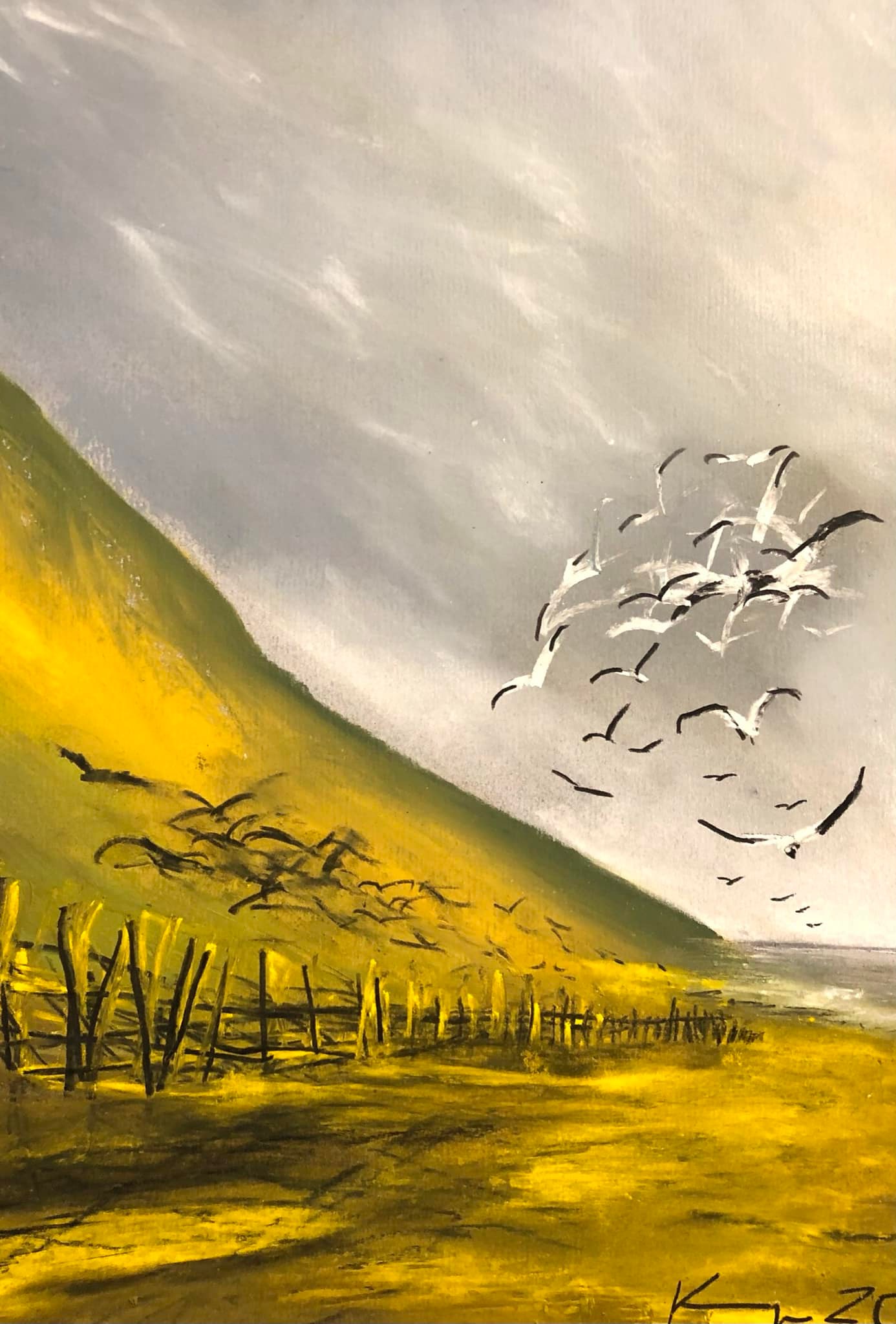 Seagull Jonathan Livingston, 2003 bromoil, 35 cm x 25 cm