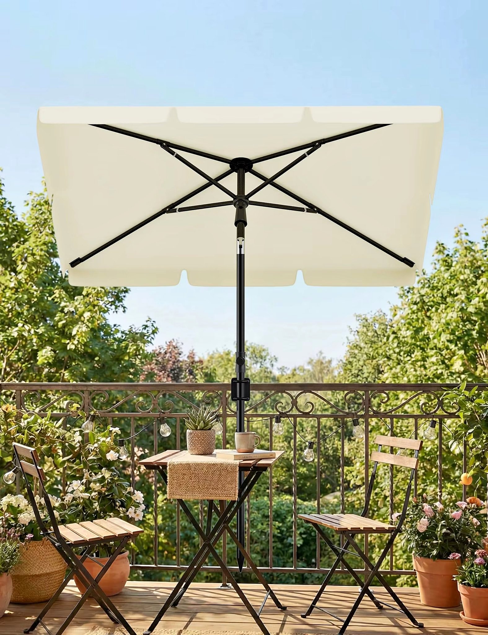 6 person round patio table with umbrella hole Circular Outdoor Wooden Picnic Seat, Outdoor Table Dining Table w/ 3 Built-in Benches + Hole, Perfect for Garden Yard Pub Beer Dining, 1720lb Capacity Spacious Seating Helmet Wraps — Dynamic Color:Canvas Aruba (#5416-0000) 45851