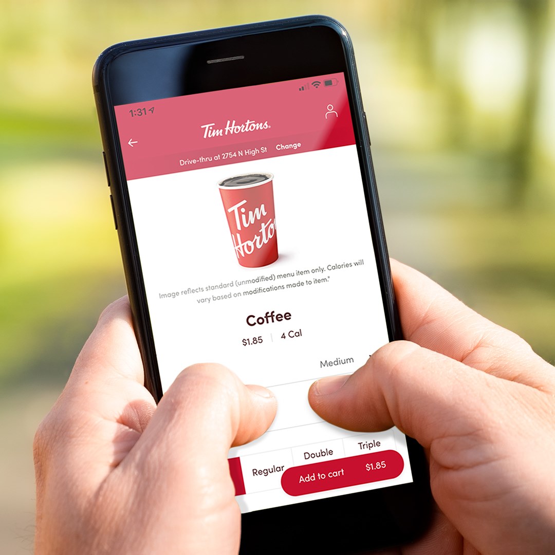 Tim - We're here to serve you! Place your order on the Tim Hortons app ...