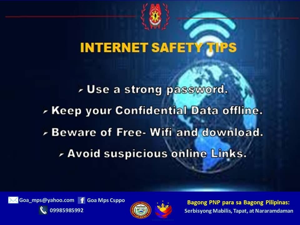 Goa - Internet Safety Tips #BagongPNPparaSaBagongPilipinas # ...