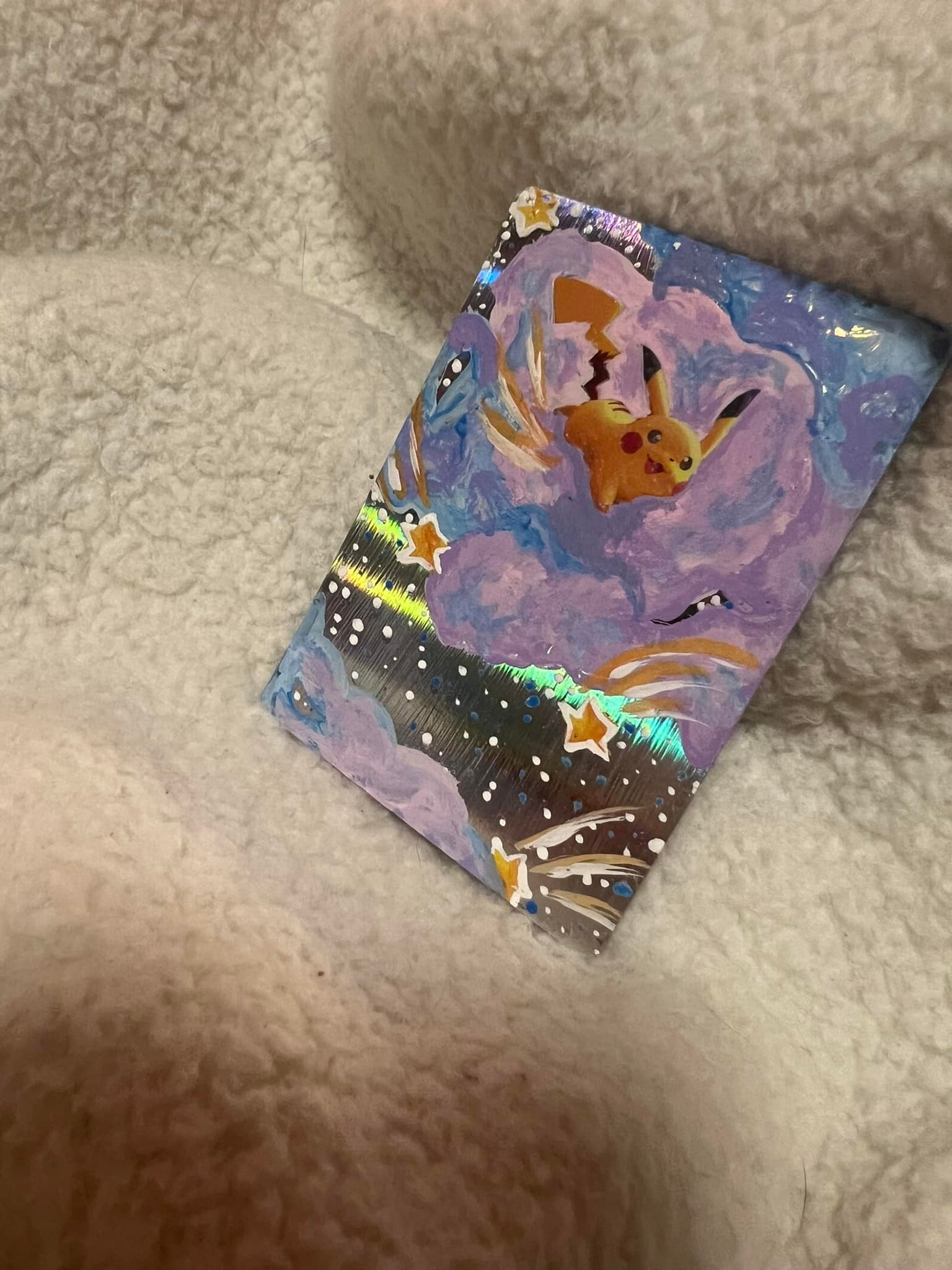 repainting pokemon cards Custom- Painted Card  Petal Headz First time re-painting a Pokmon