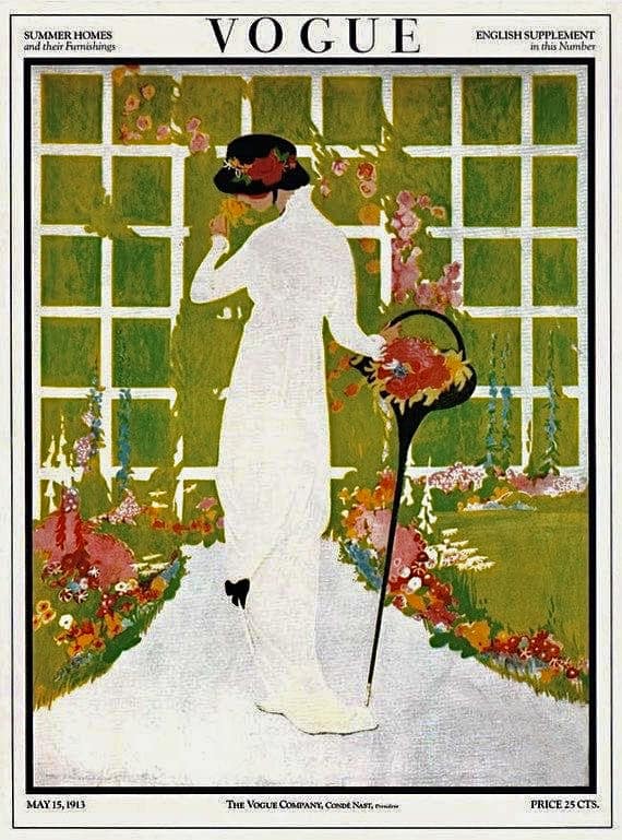 The May 15, 1913, Vogue cover embodies the era display picture 1