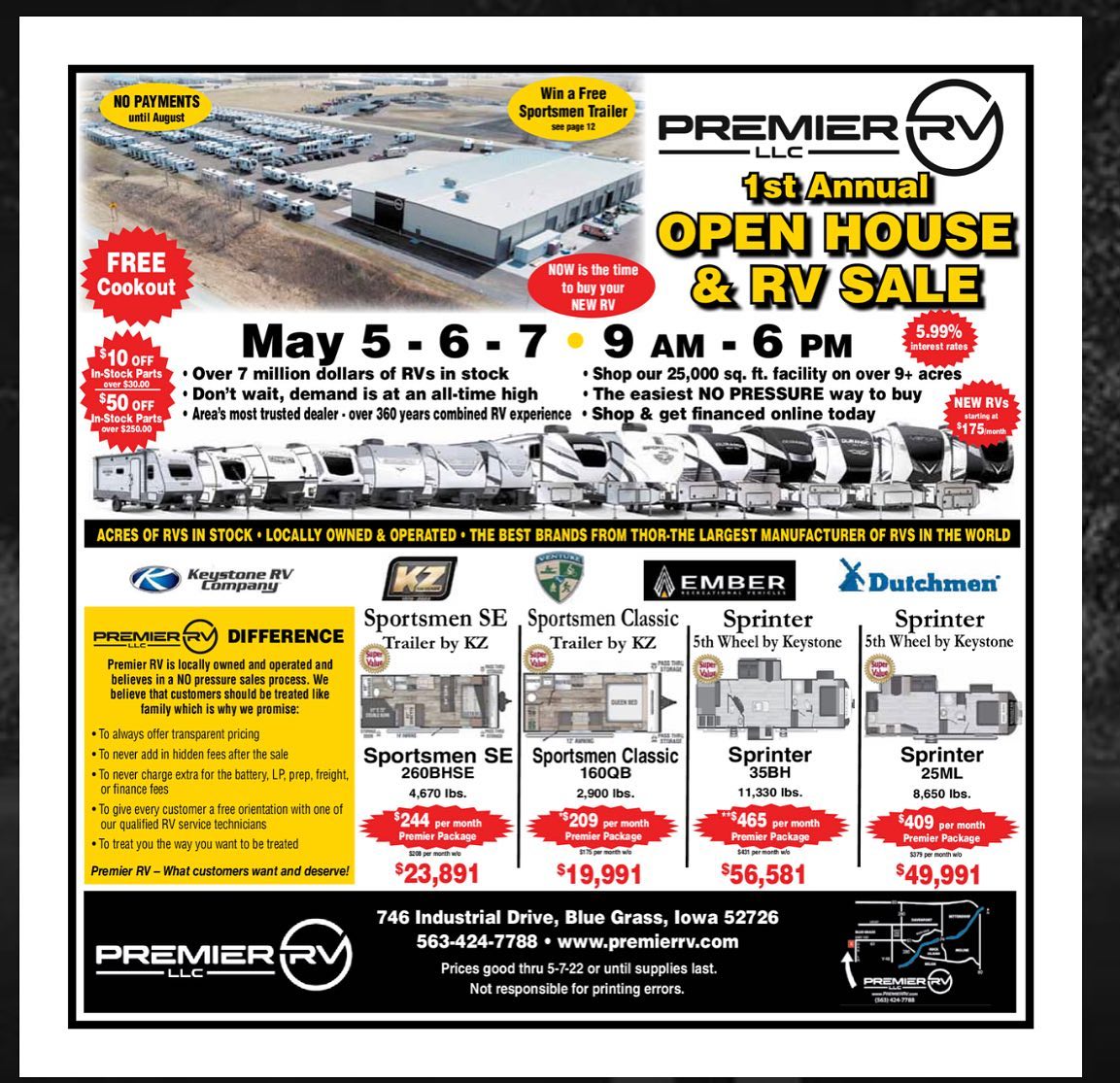 Premier RV | Blue Grass IA