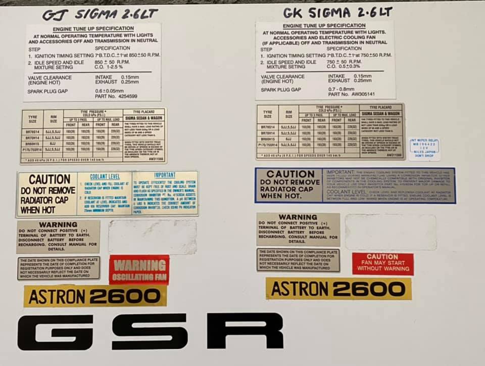 Reproduction and custom vehicle stickers Australia