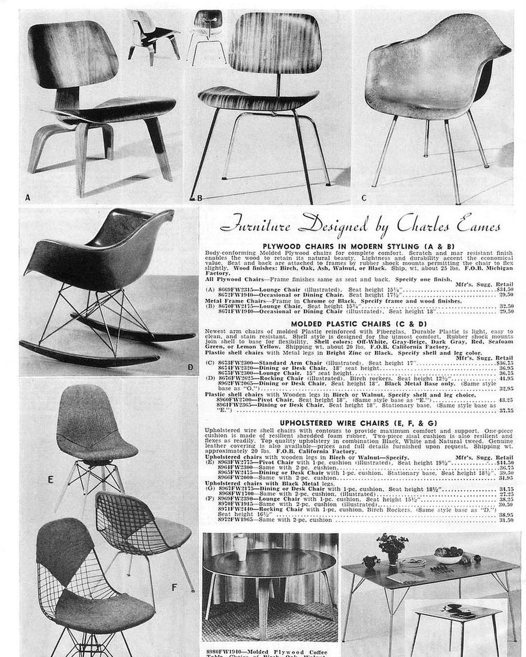 Mid Century Modern Moment: A vintage 50's ad for Charles and Ray