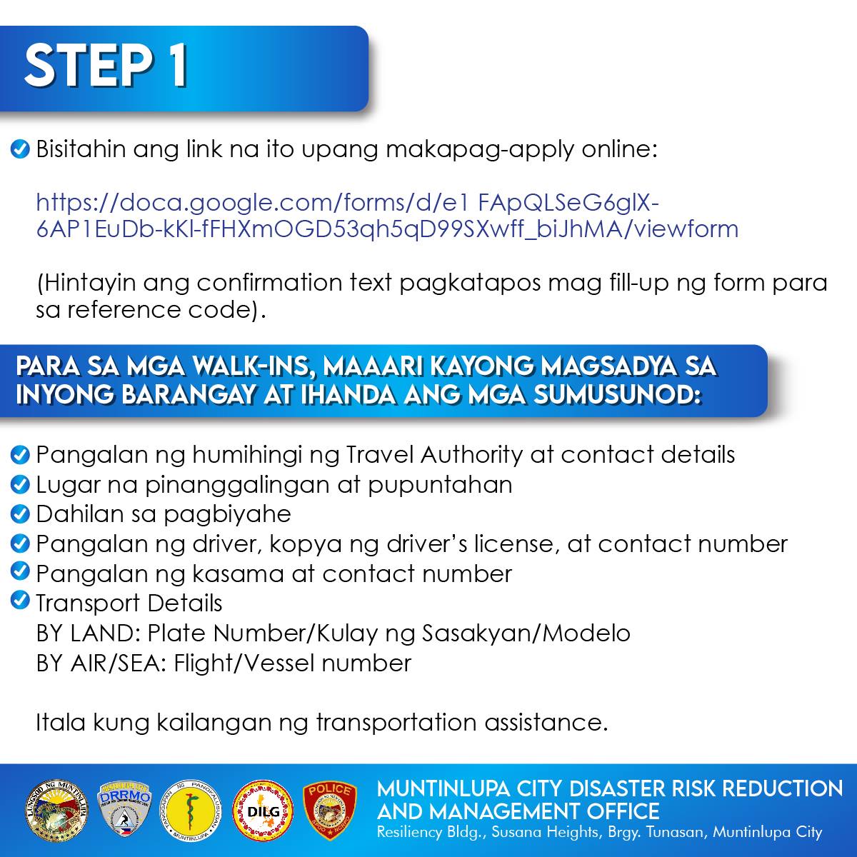 City Government of Muntinlupa - OFFICIAL - Narito ang link para sa ...