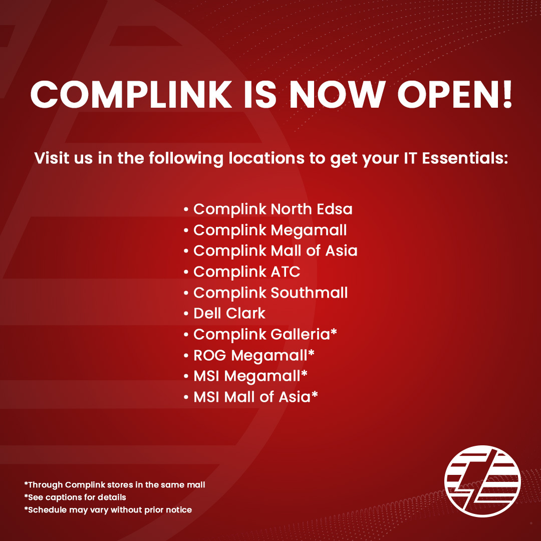 Complink - Complink is now open! Visit us today in the following ...