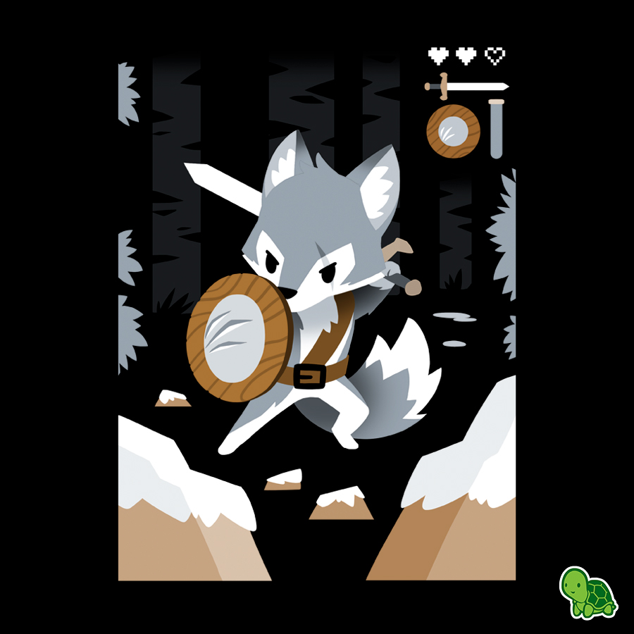 Teeturtle With Sword And Shield In Hand Our Brave Fox Facebook