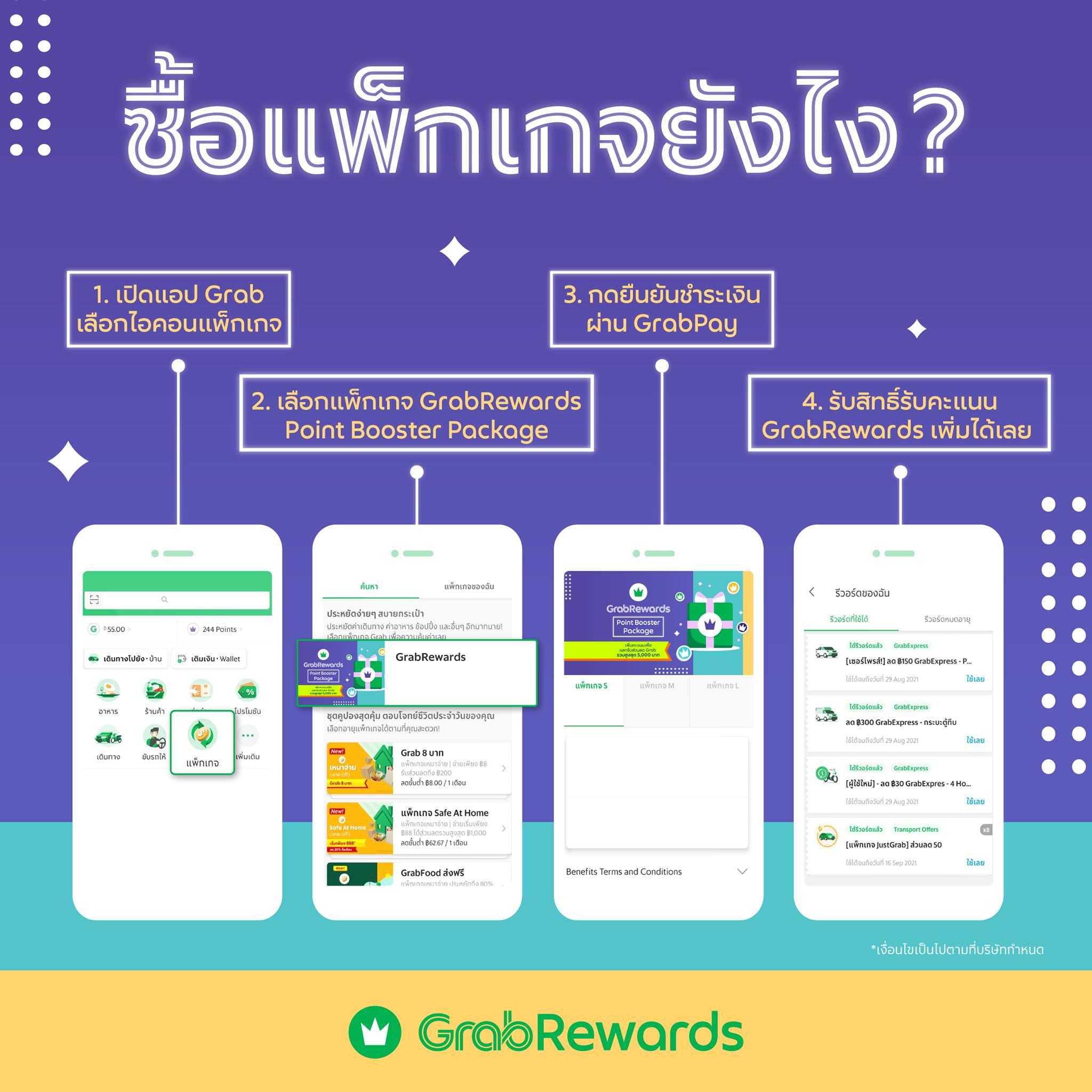 Grab - 🔥 อย่ารอช้า! ซื้อแพ็กเกจได้ตั้งแต่วันนี้ - 31 ต.ค. 2564 เท่านั้น ...