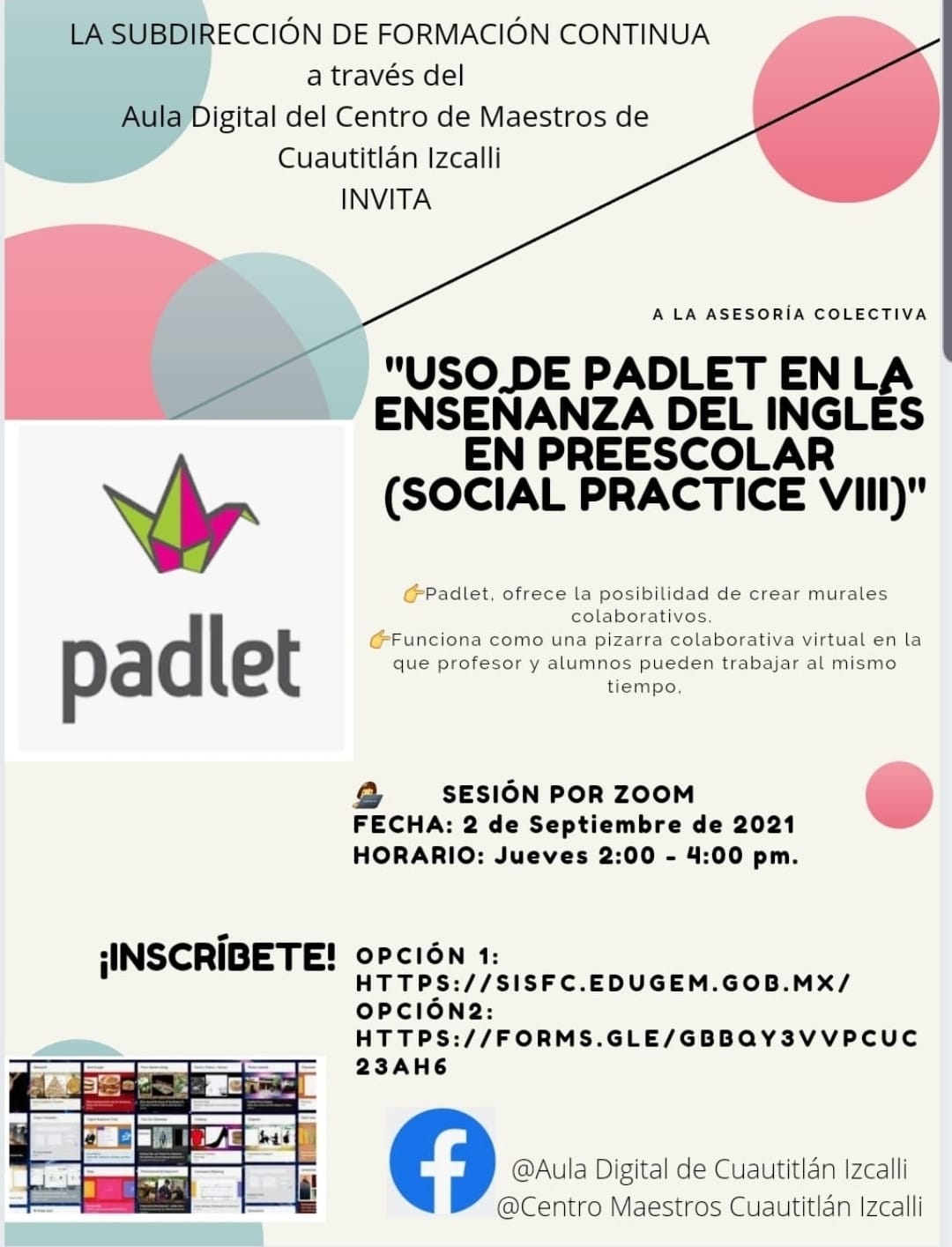 🤩👉¡Compañeros maestros, el Aula Digital del Centro de Maestros de ...