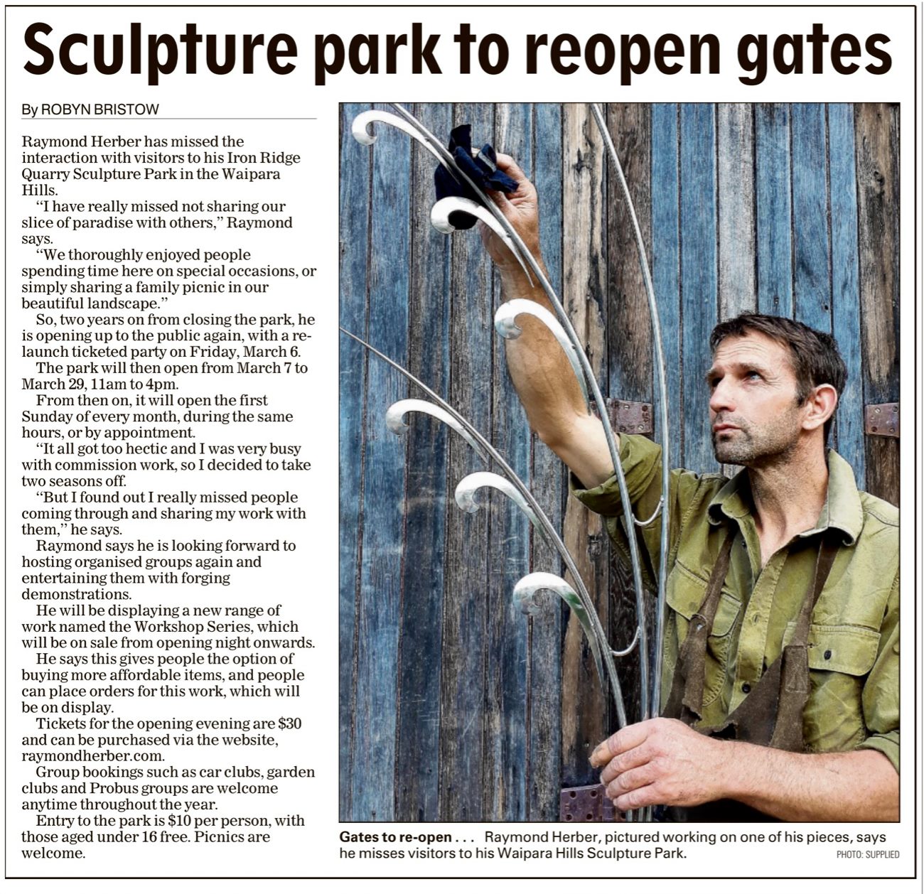 Did you... - Raymond Herber Sculpture / Iron Ridge Quarry | Facebook