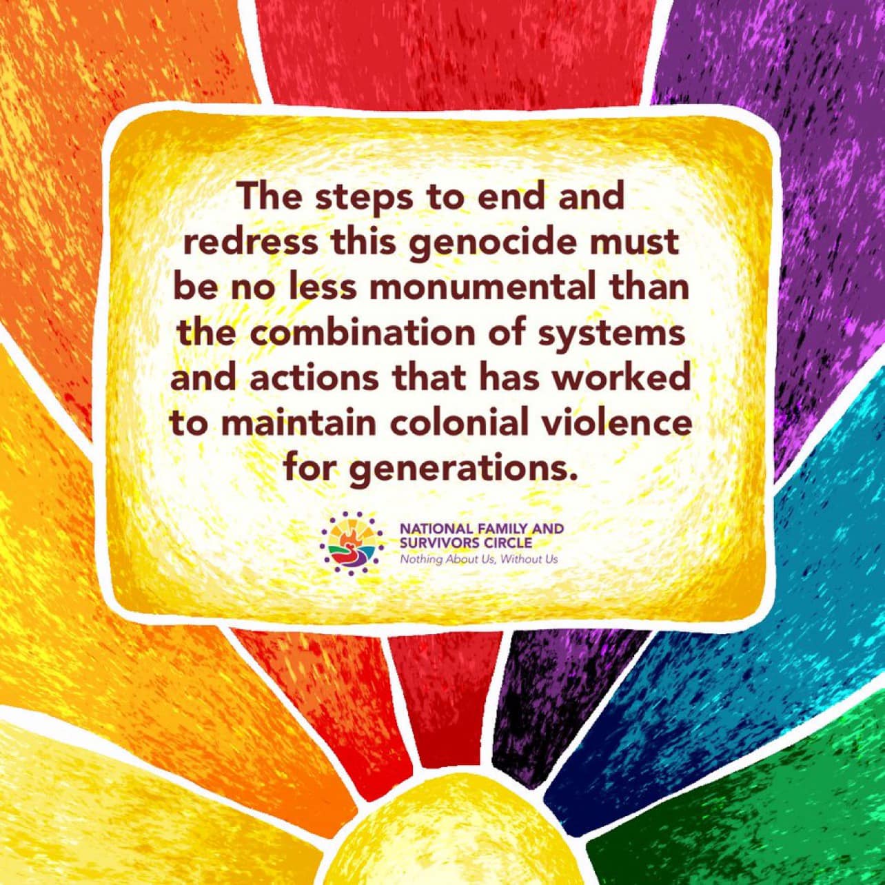 National Family and Survivors Circle - The steps to end and redress ...
