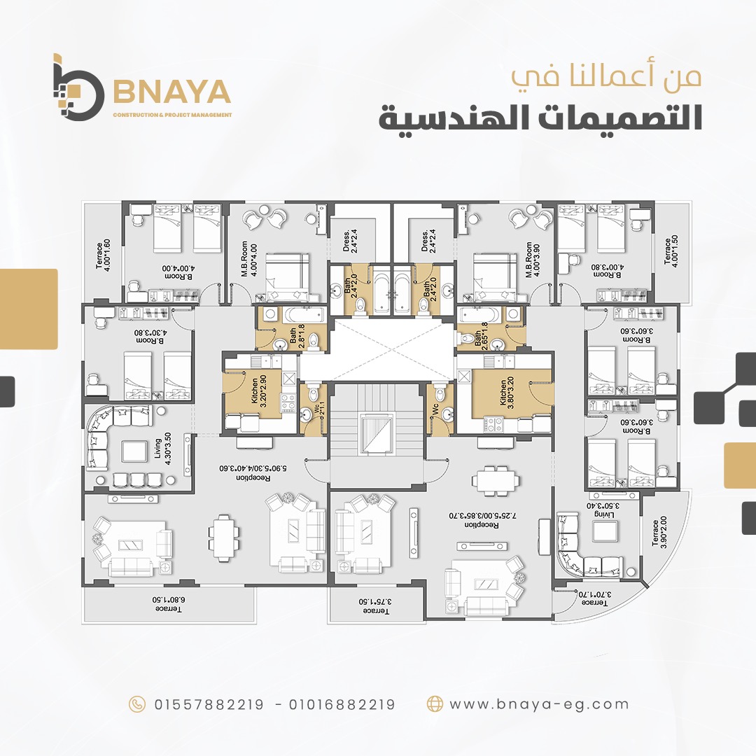 Bnaya-بنايا - من أعمالنا في التصميمات الهندسية بنراعى...