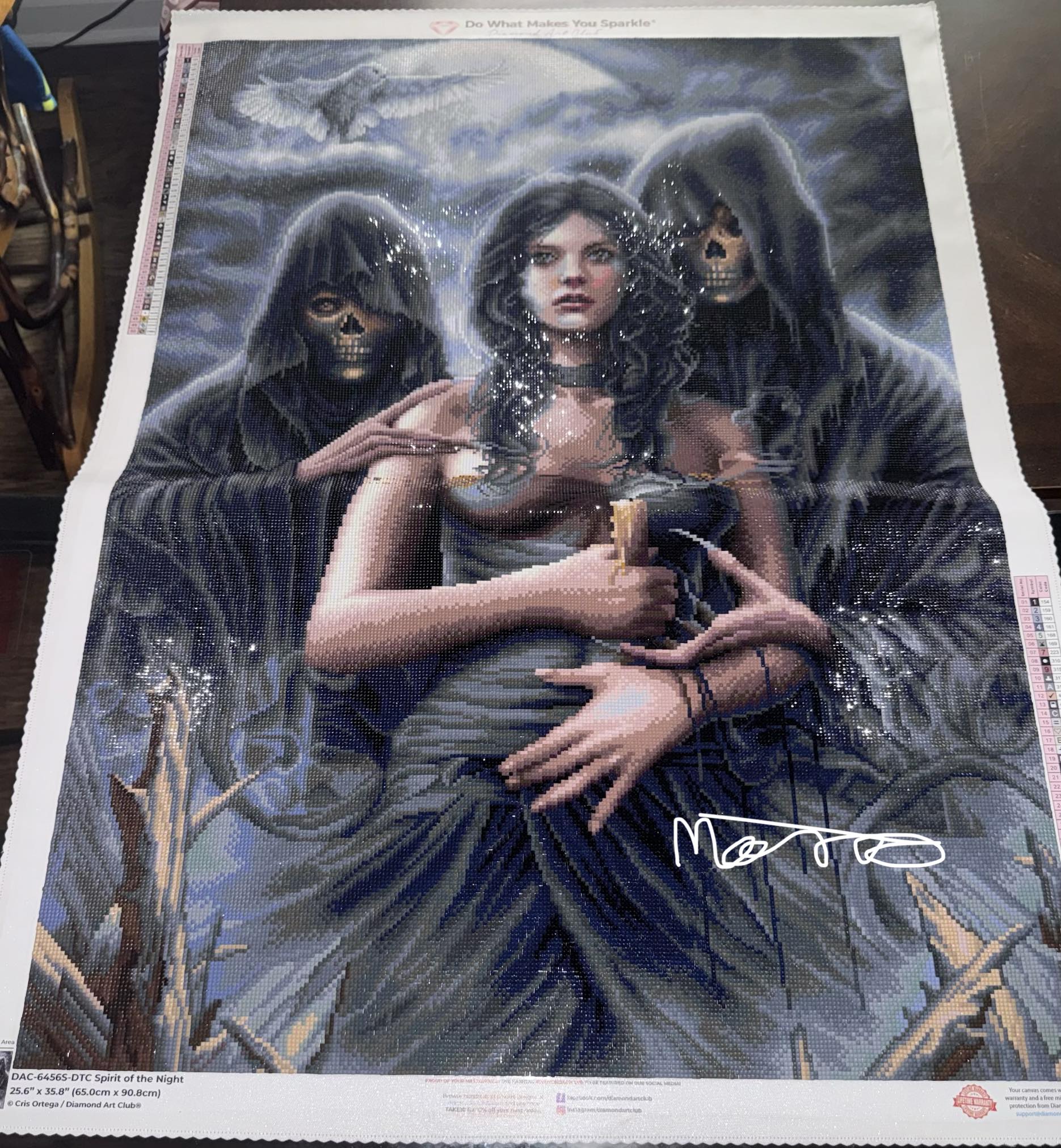 Completed finally! Whisper of the spirit woods by Diamond Art Club