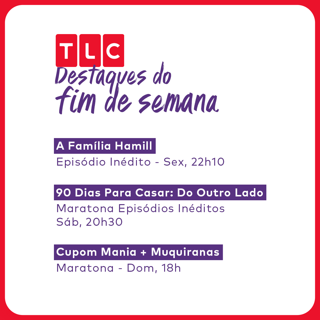 TLC Brasil - Maratona ️ Episódios Inéditos ️💜 Maratonas + Episódios ...