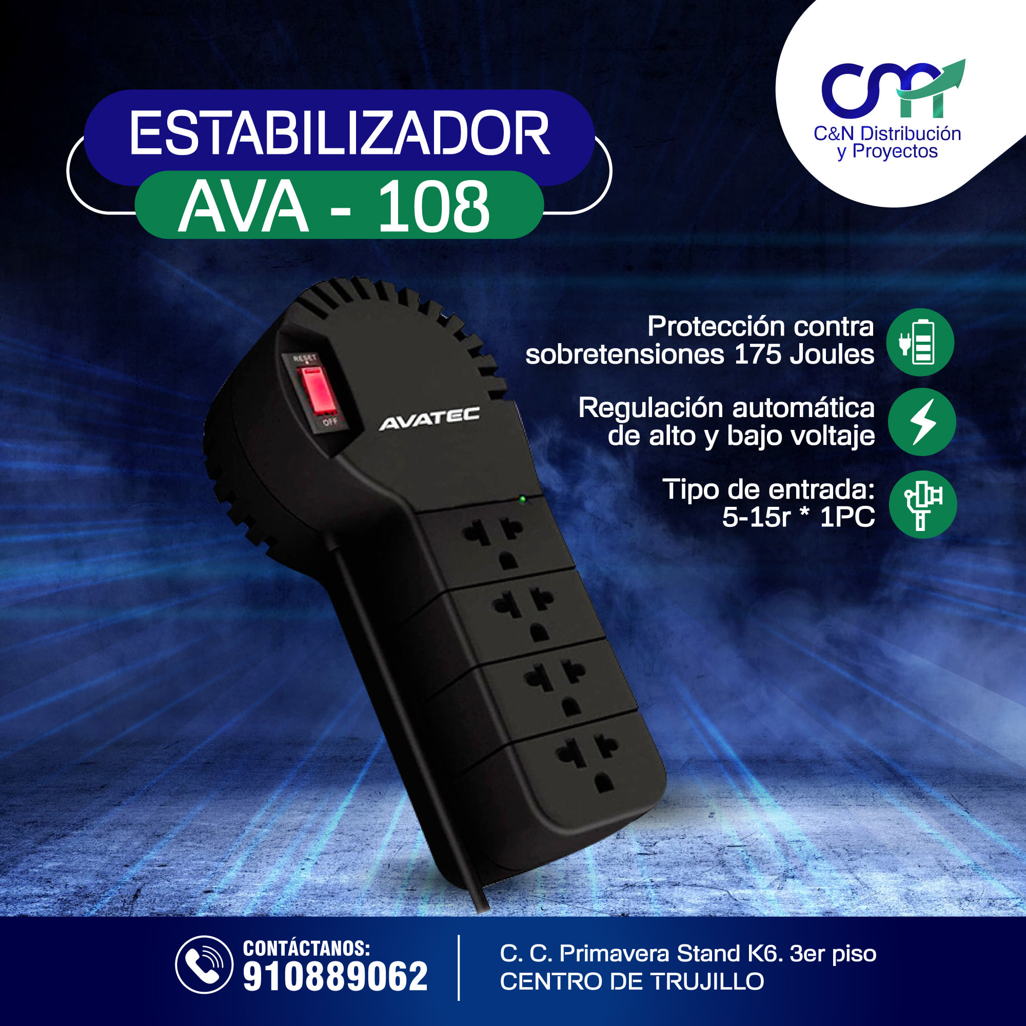 Estabilizador De Voltaje Avatec... - C & N DISTRIBUCION