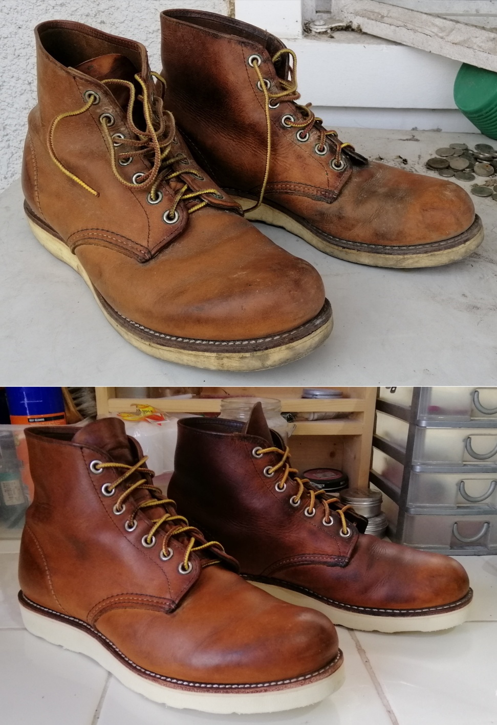 Custom Soles - Sir Aris wants to share the tranformation...