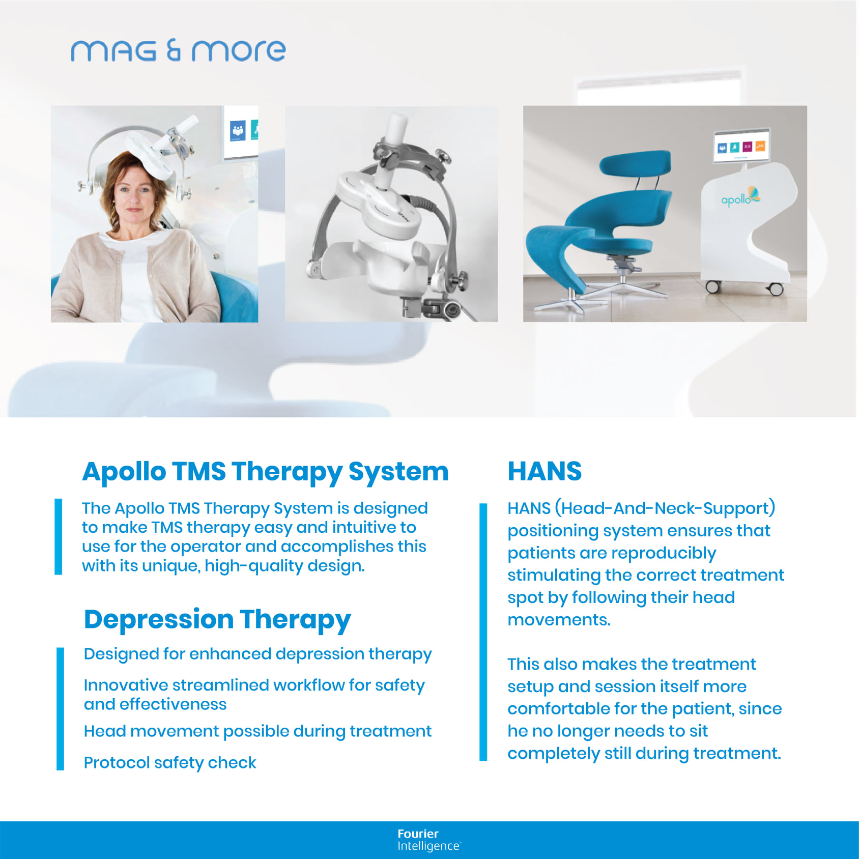 Fourier Rehab - Mag & More's Apollo TMS Therapy System is designed to ...