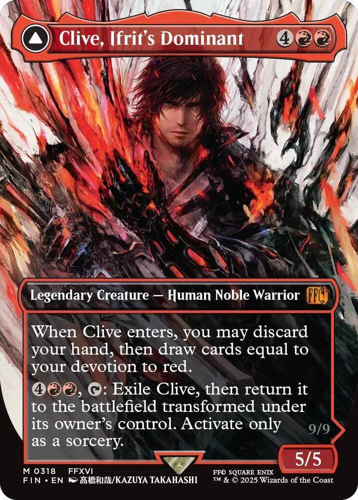clive rosfield mtg card Vial Smasher the Fierce (Clive Rosfield) - 59 Whenever you cast your first spell each turn Clive Rosfield // Commander (Clive,