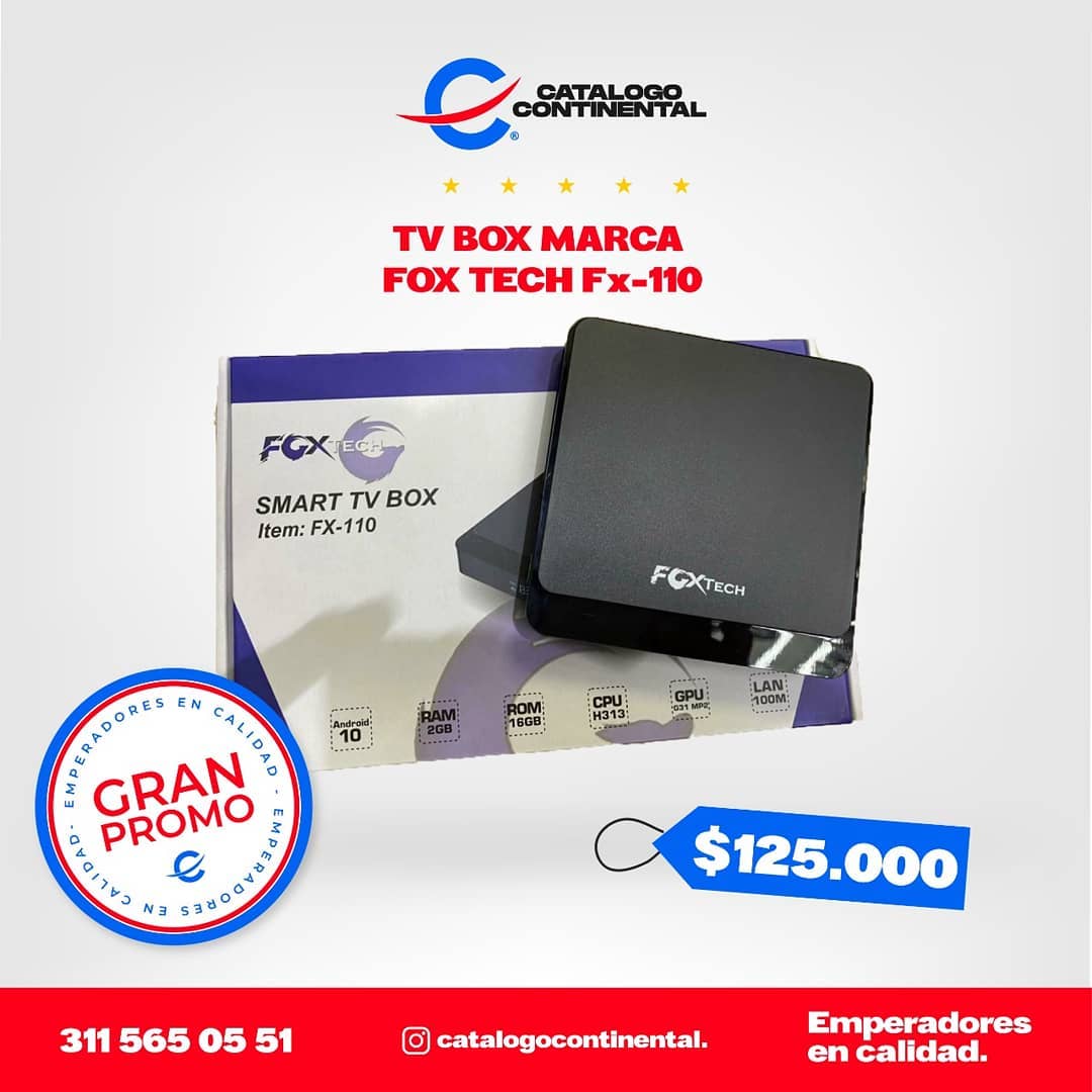 Cátalogocontinental - 🥰😎TV BOX MARCA FOX TECH FX-110🤓😱 😍TV BOX es un ...