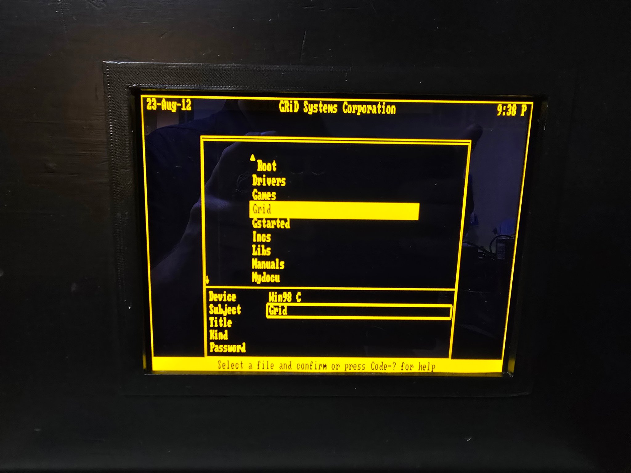 Custom VGA BIOS for 65550 chip with improved planar EL display support