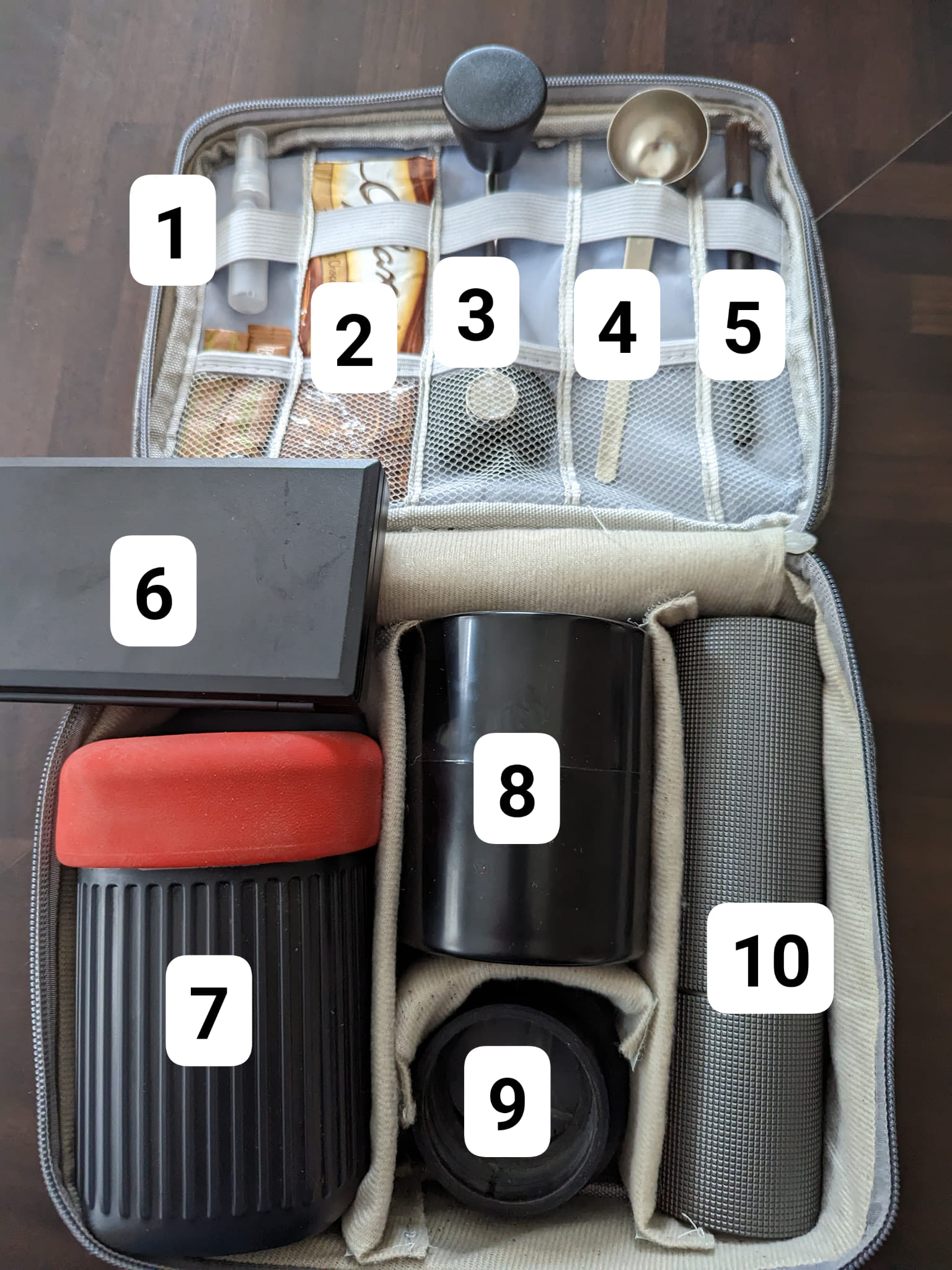 My little travel set up for the office/hotels/AirBnBs/camping. 1 