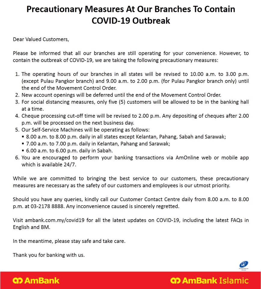 Ambank Dear Valued Customers We Bring You An Update To Facebook