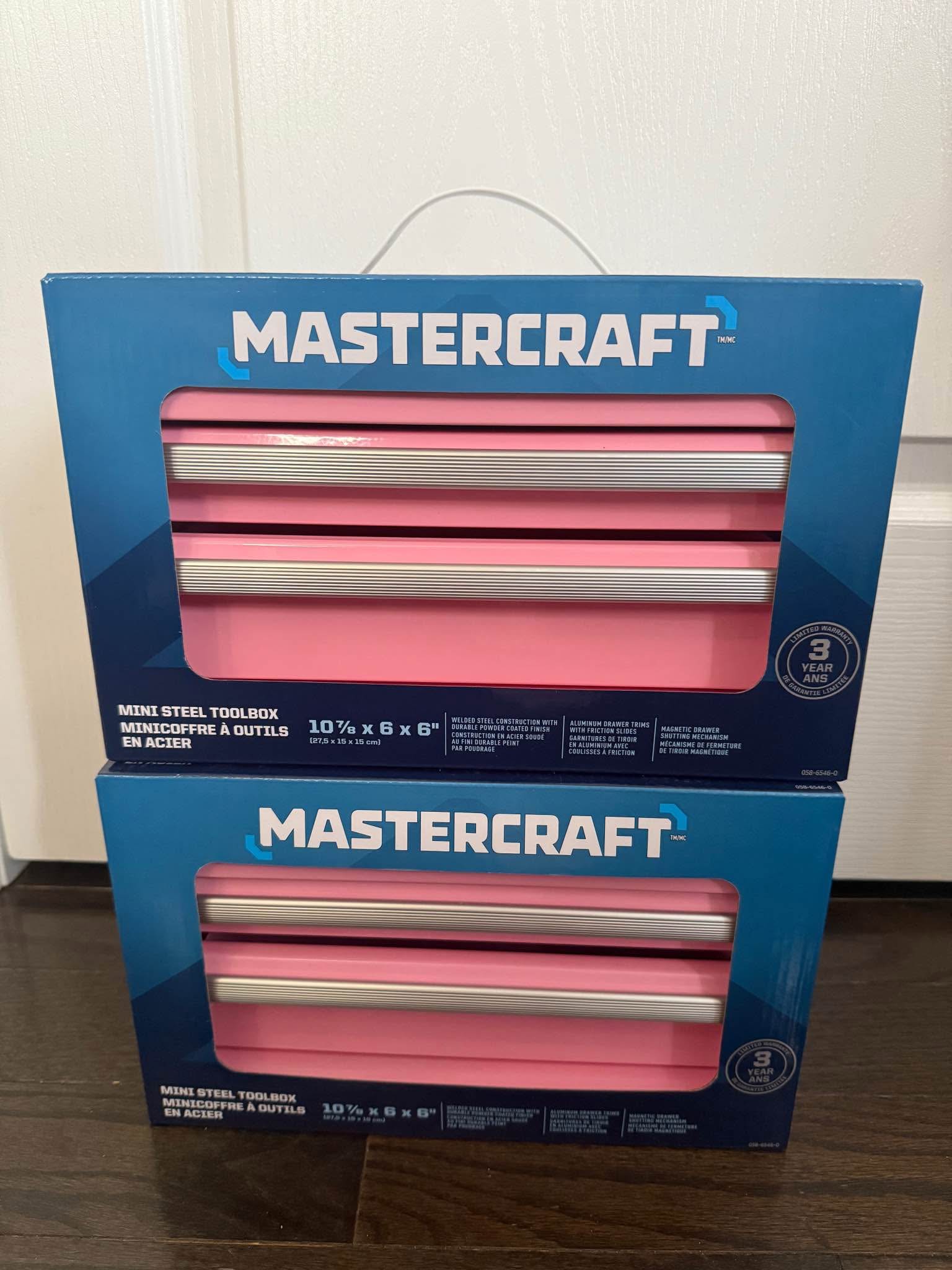 MasterCraft Mini Tools Box (Pink) - Tool Boxes, Belts & Storage ...