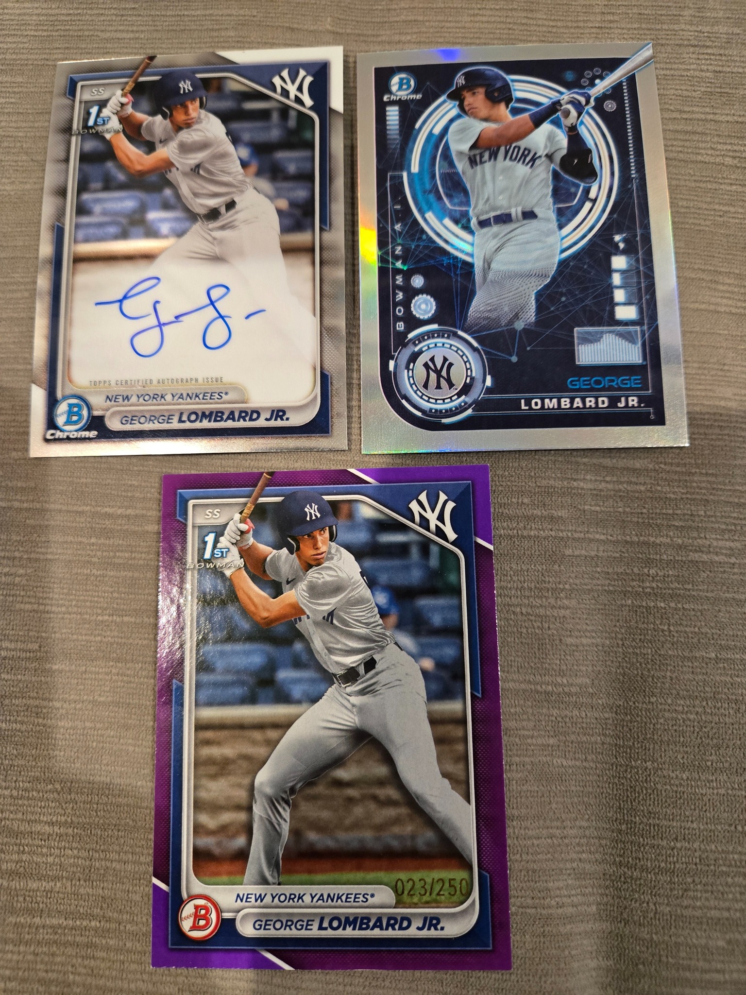 Trade George Lombard Jr auto for Jacob Wilson auto