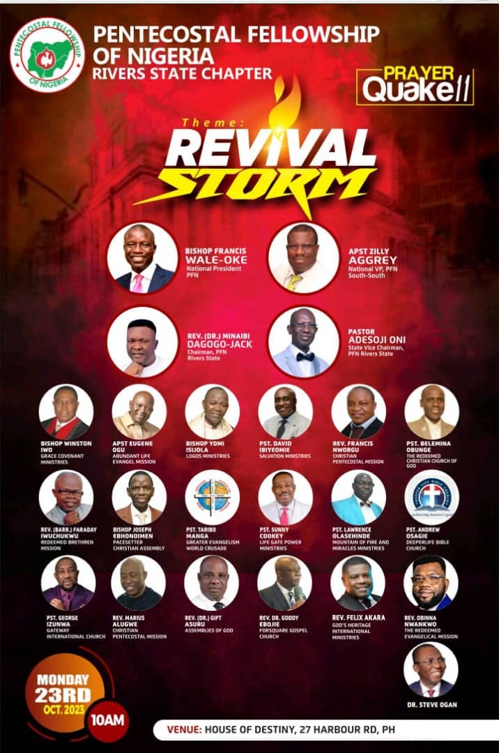 Pentecostal Fellowship of Nigeria Rivers State Chapter | Port Harcourt