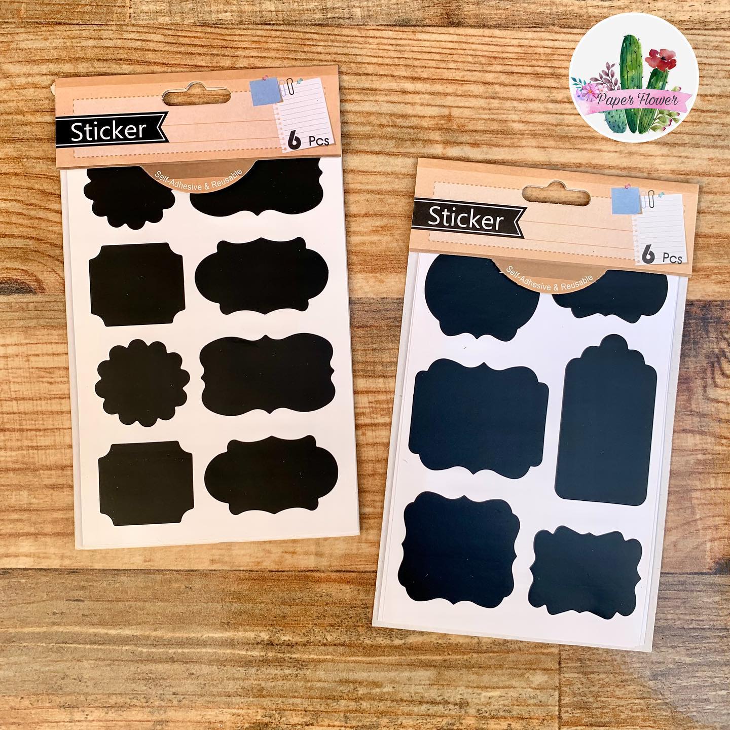 🖤 Stickers etiquetas negras 🖤 Ideales... - Paper Flower Cví