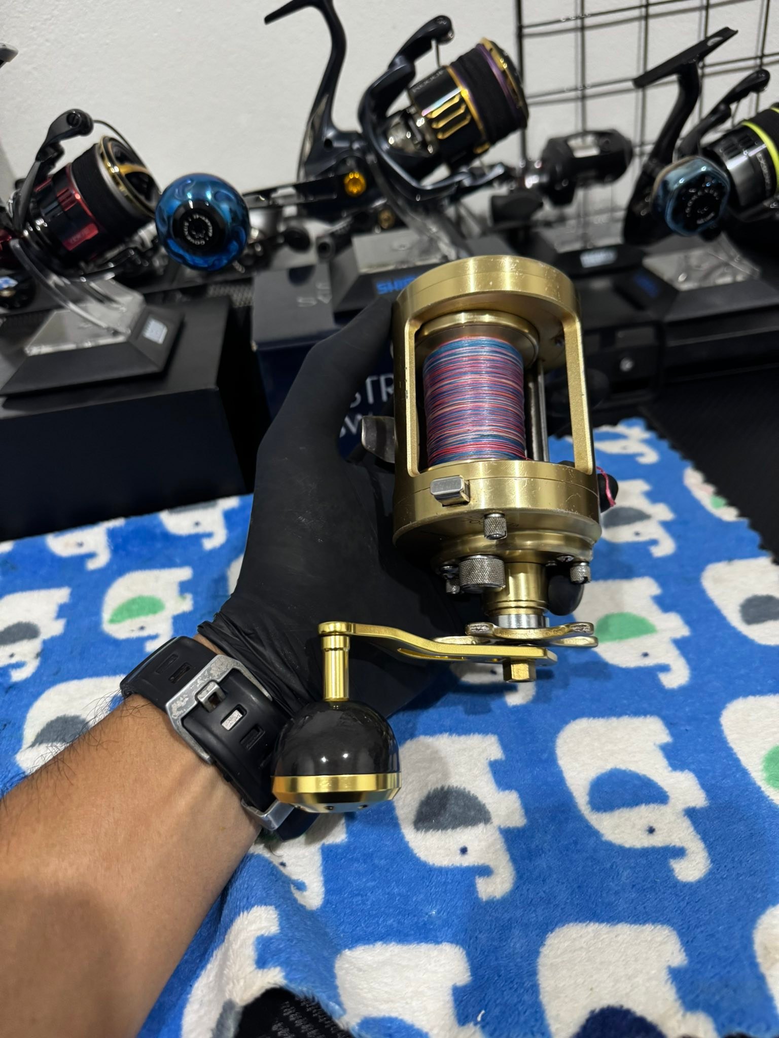 shimano calcutta 700 rod clamp Sea Halt CNC Aluminum Fishing Reel Mount for Penn International Torque Fathom Squall (Gold 20 and 30. Shimano Calcutta 700 TE Excellent