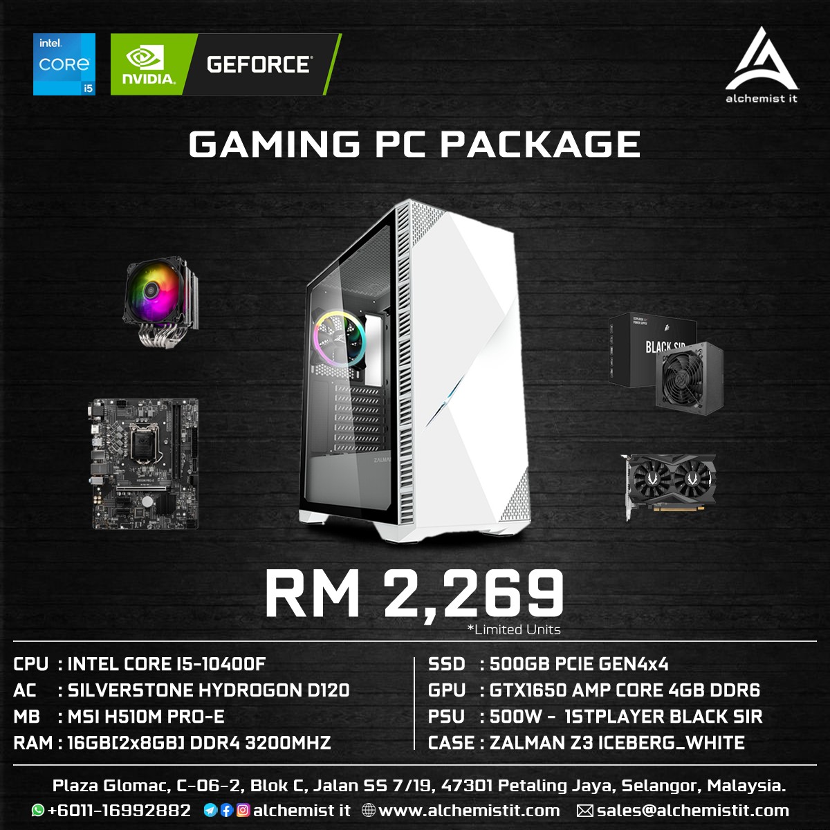 Alchemist IT - 2023 𝟏𝟏.𝟏𝟏 𝐆𝐚𝐦𝐢𝐧𝐠 𝐏𝐂 𝐏𝐚𝐜𝐤𝐚𝐠𝐞 From RM2,269...