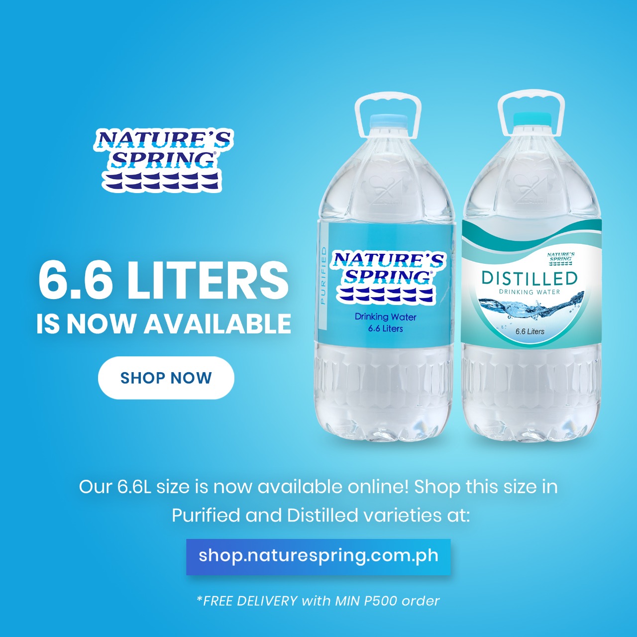 Our 6.6L size is now available... - Nature's Spring Water | Facebook