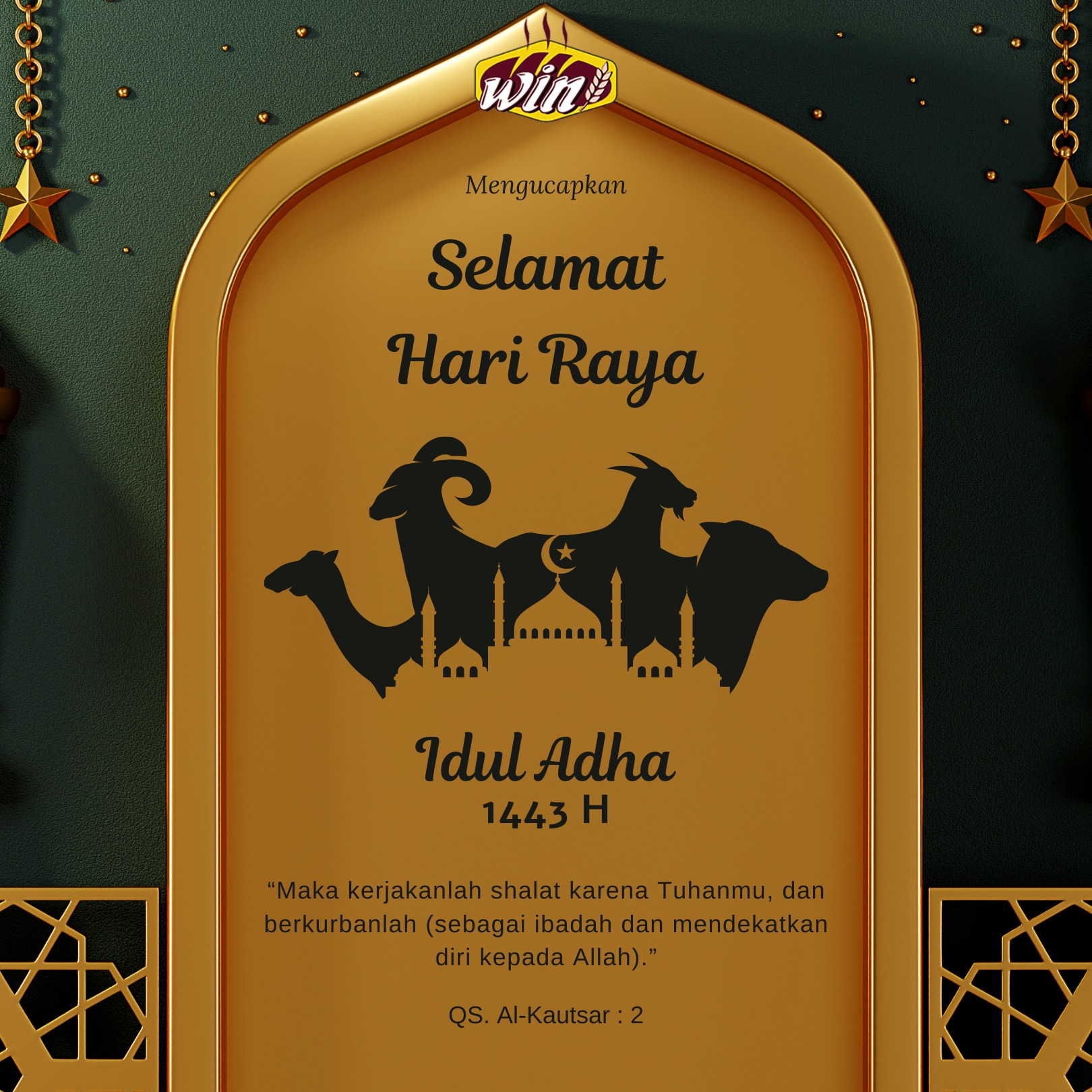 Roti Win - Selamat Hari Raya Idul Adha 1443H Semoga kita...