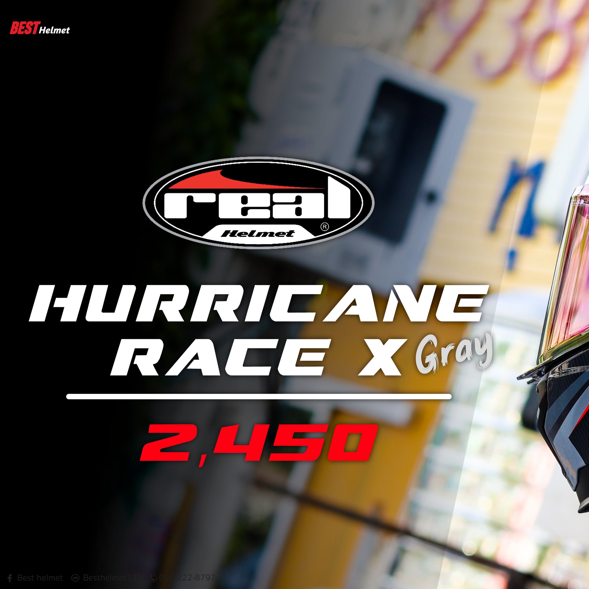 New Real Hurricane Race X มี 4 สี... - หมวกกันน็อคฝั่งธนฯ | Facebook