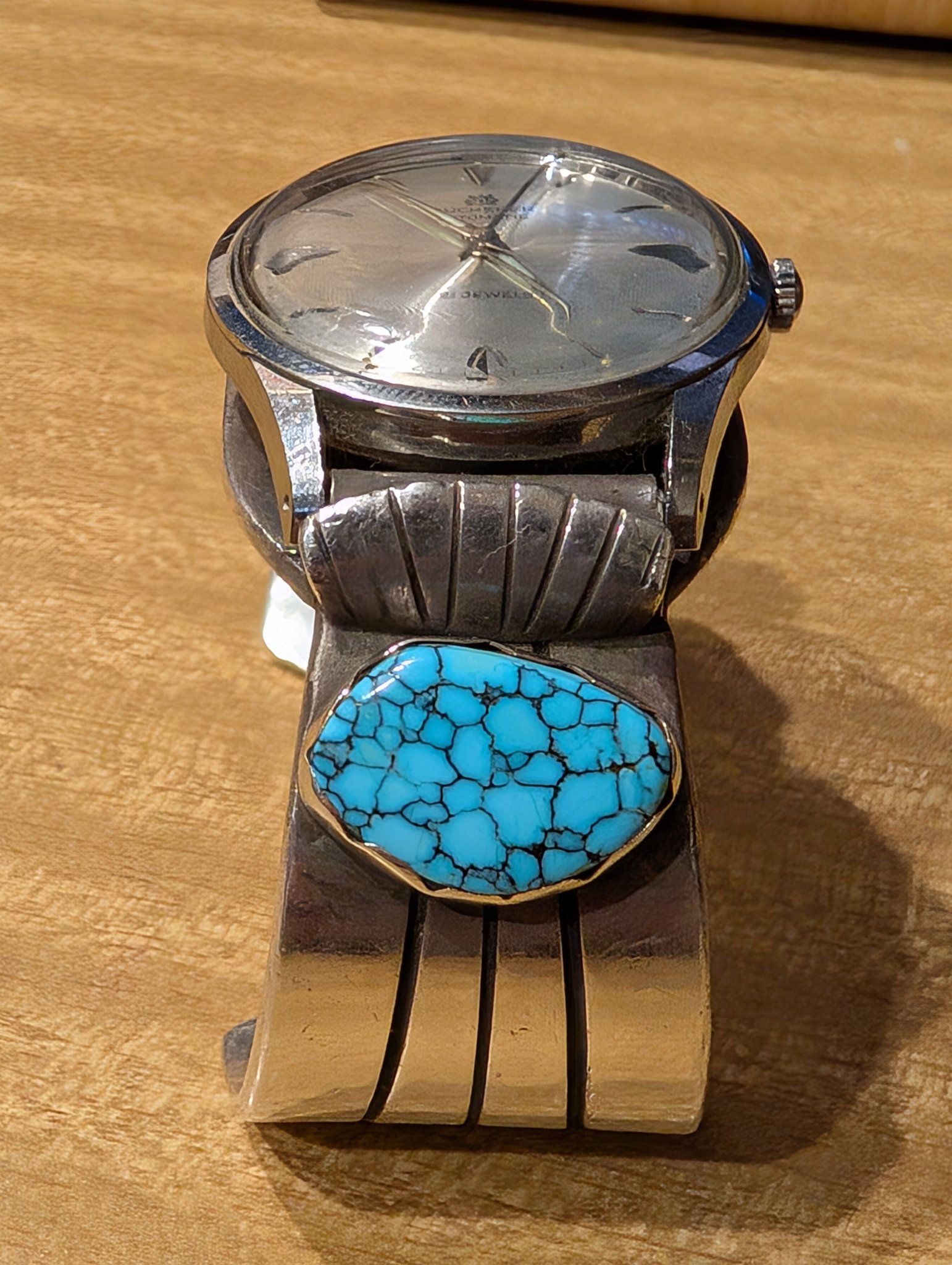 navajo sjb 専用　月曜日 Vintage Swiss watch with Navajo turquoise and arrowhead design