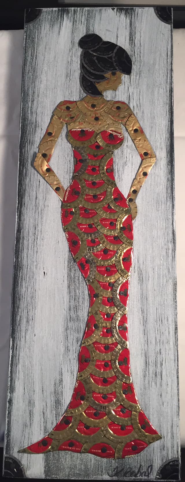 Bottle Cap Art by Kristie