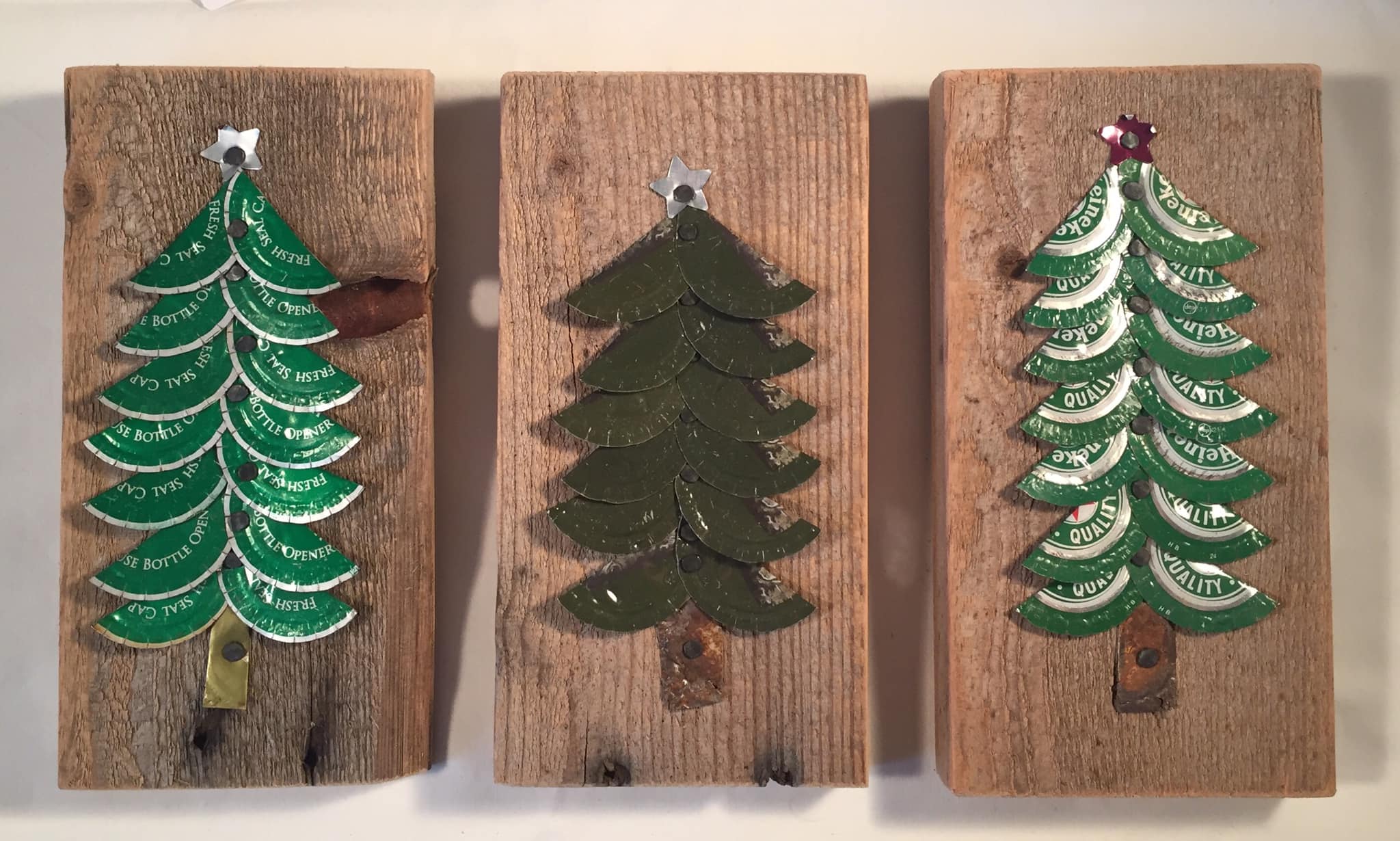 Bottle Cap Art by Kristie