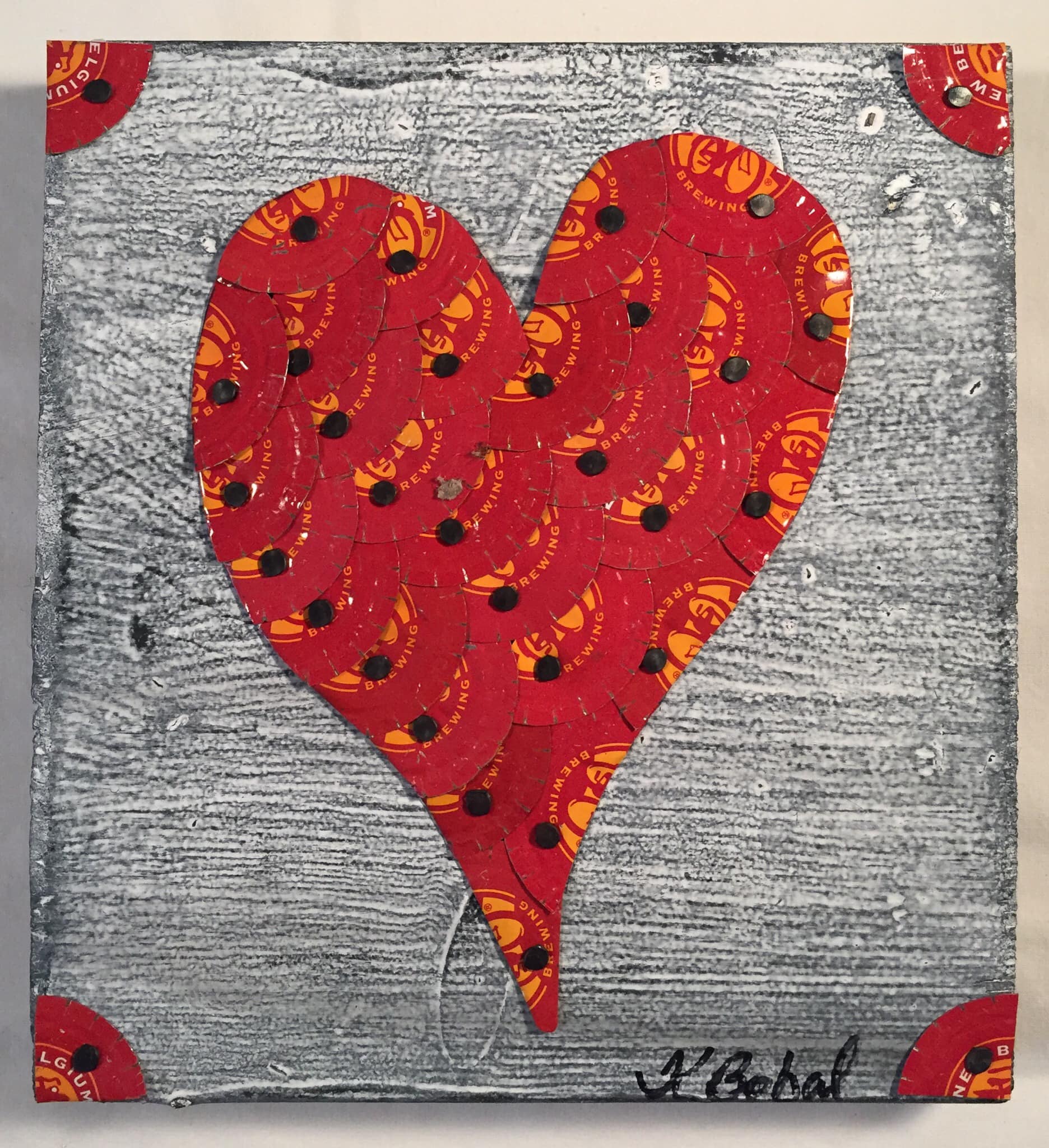 Bottle Cap Art by Kristie